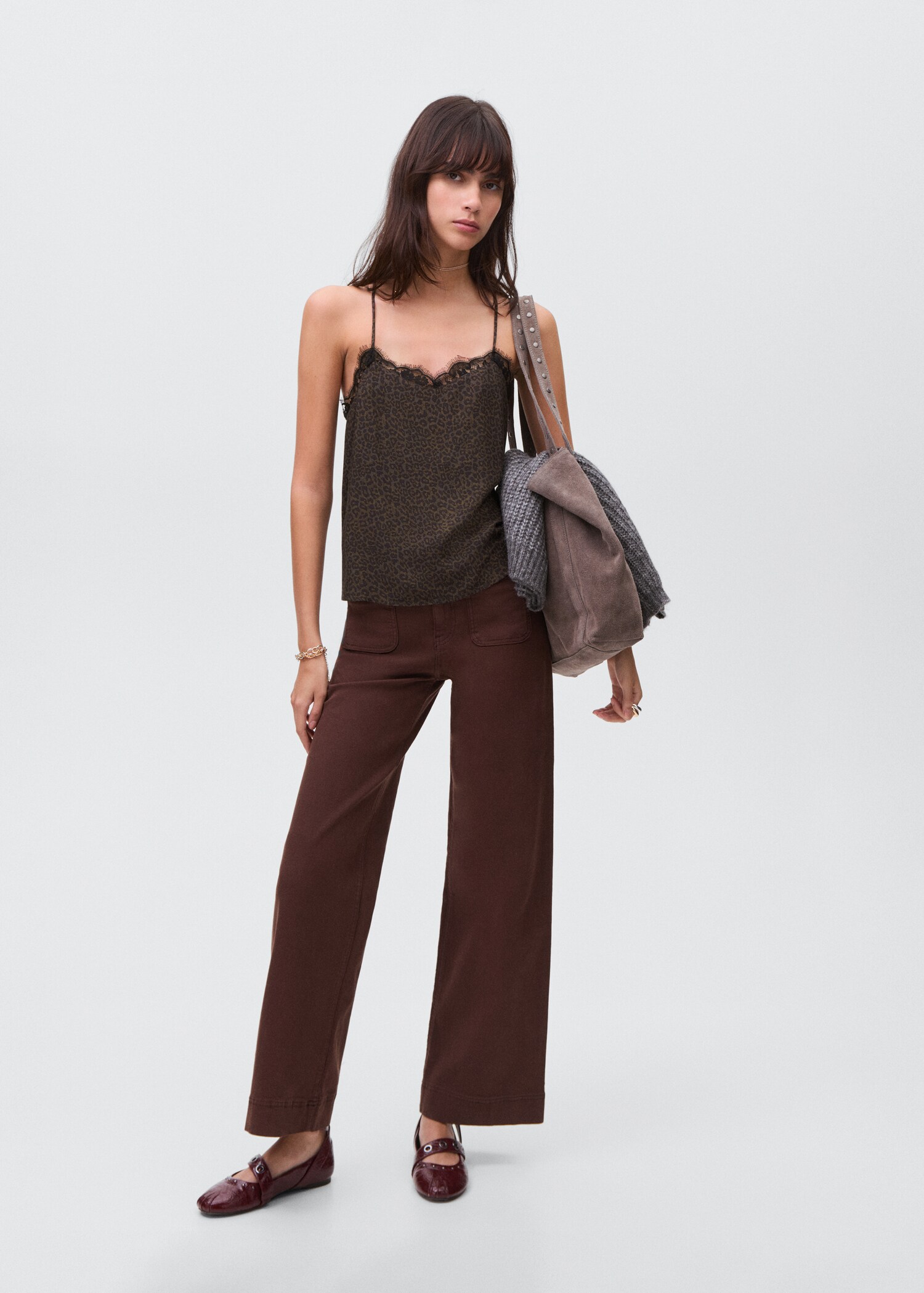 Top lingerie léopard - Plan général