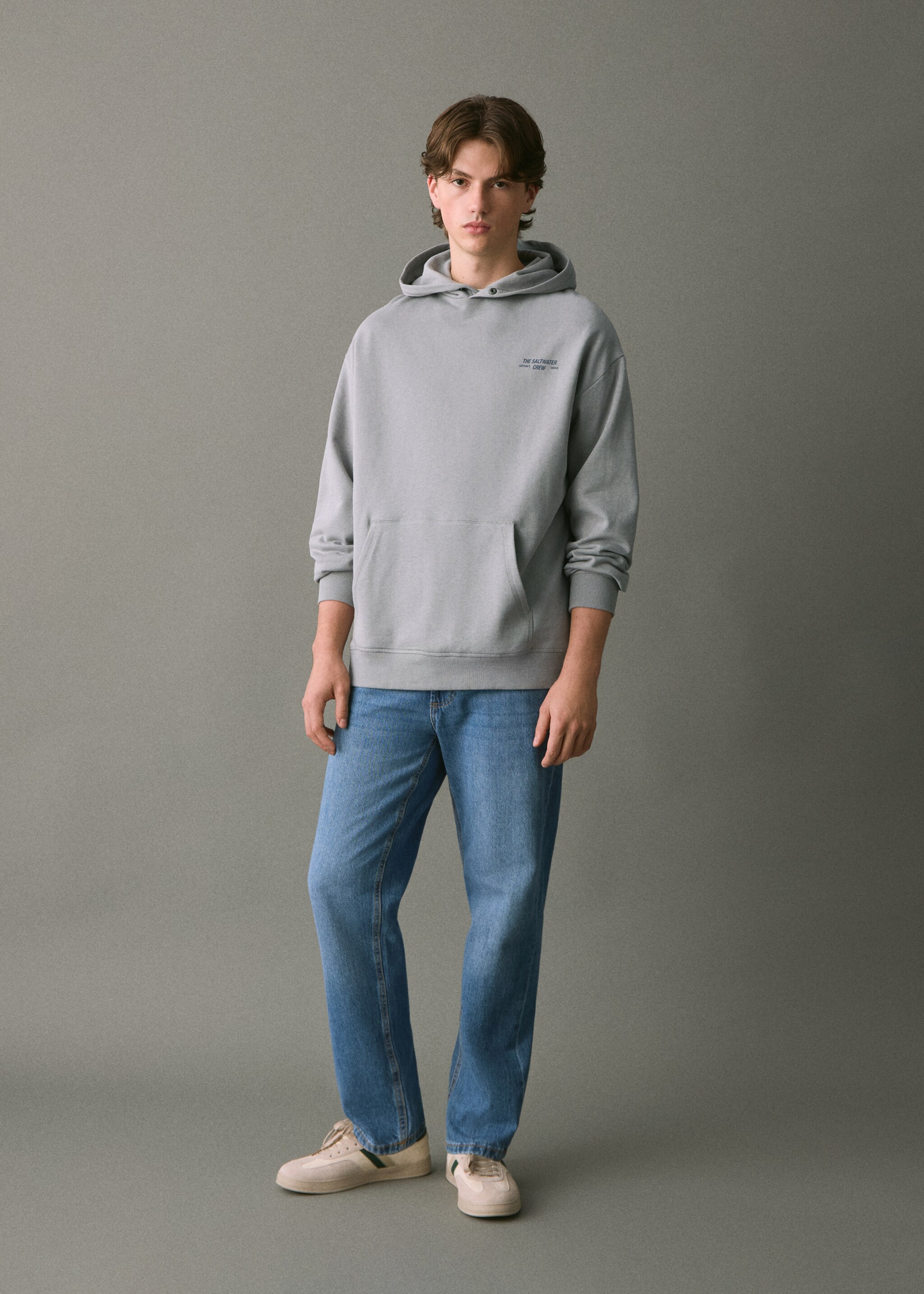 Printed hoodie - General plane, Grey. Ref: 17037775-00.