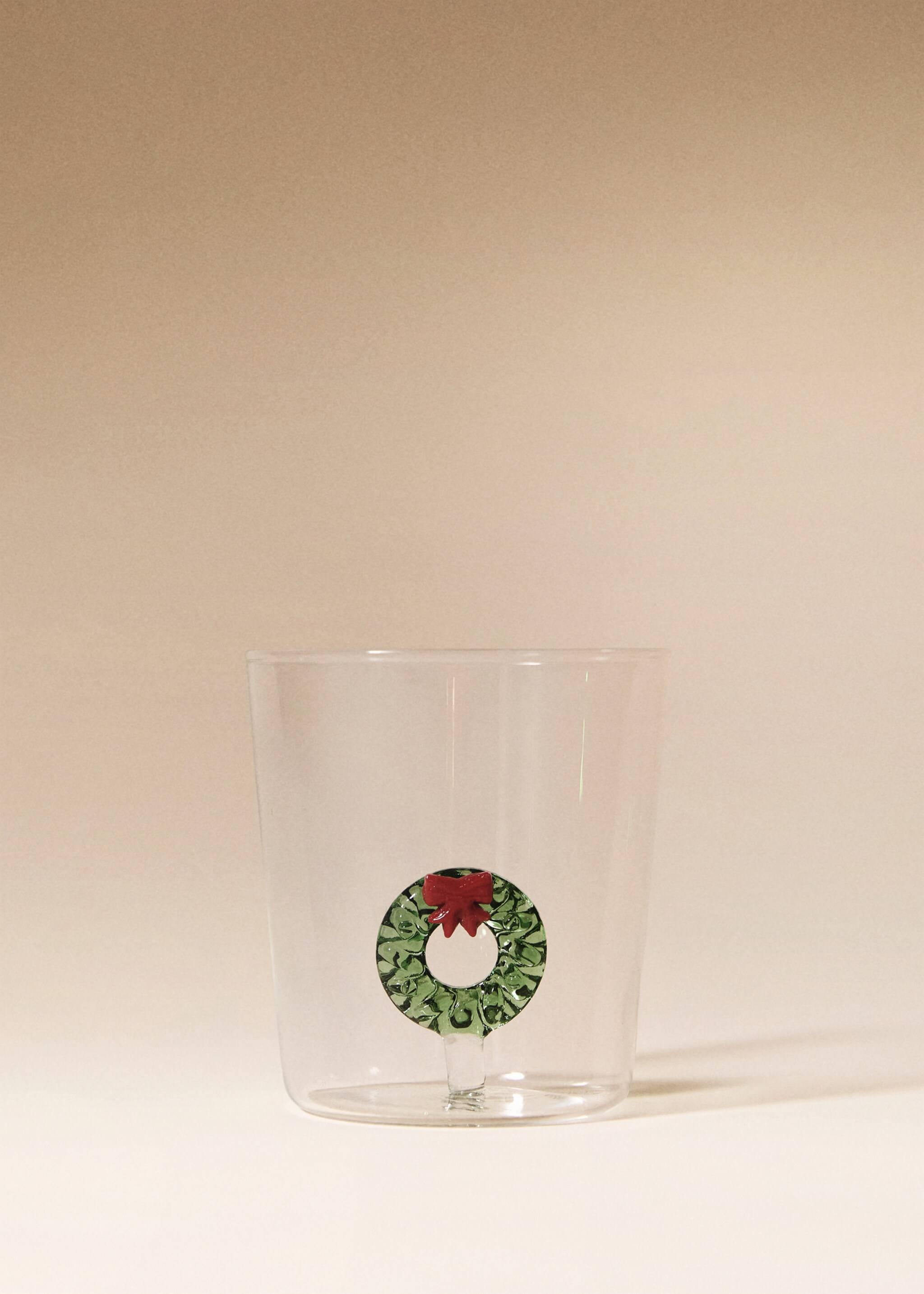 Vas i borosilikatglas  med krona - Allmän bild, Skogsgrön. Ref: 17037778-00.