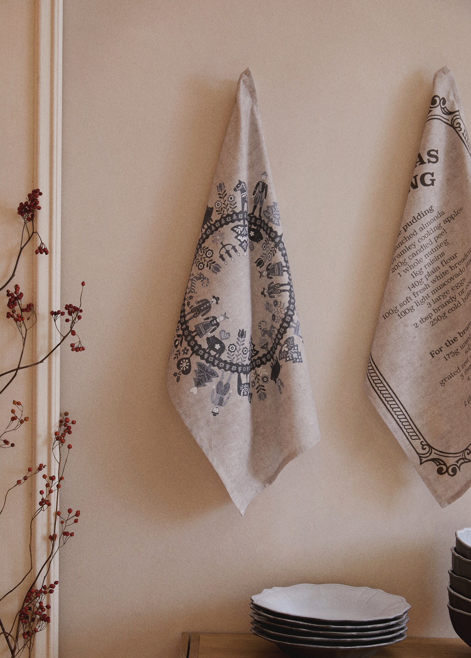 Vánoční potištěný ubrus - Celkový náhled