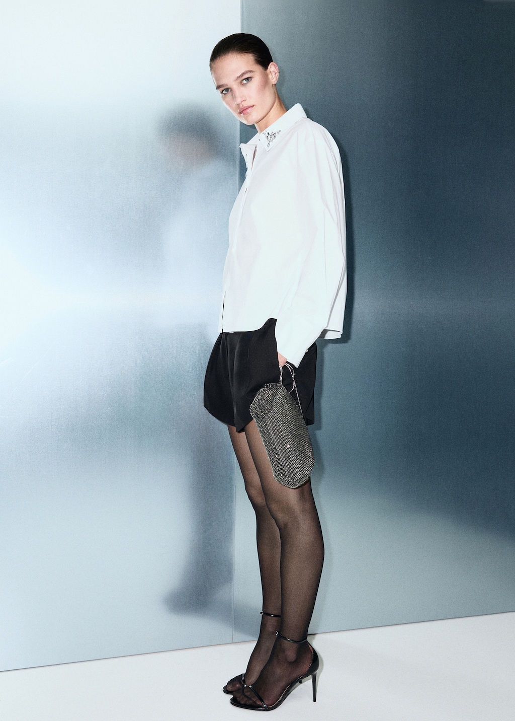 Crystal detail shirt