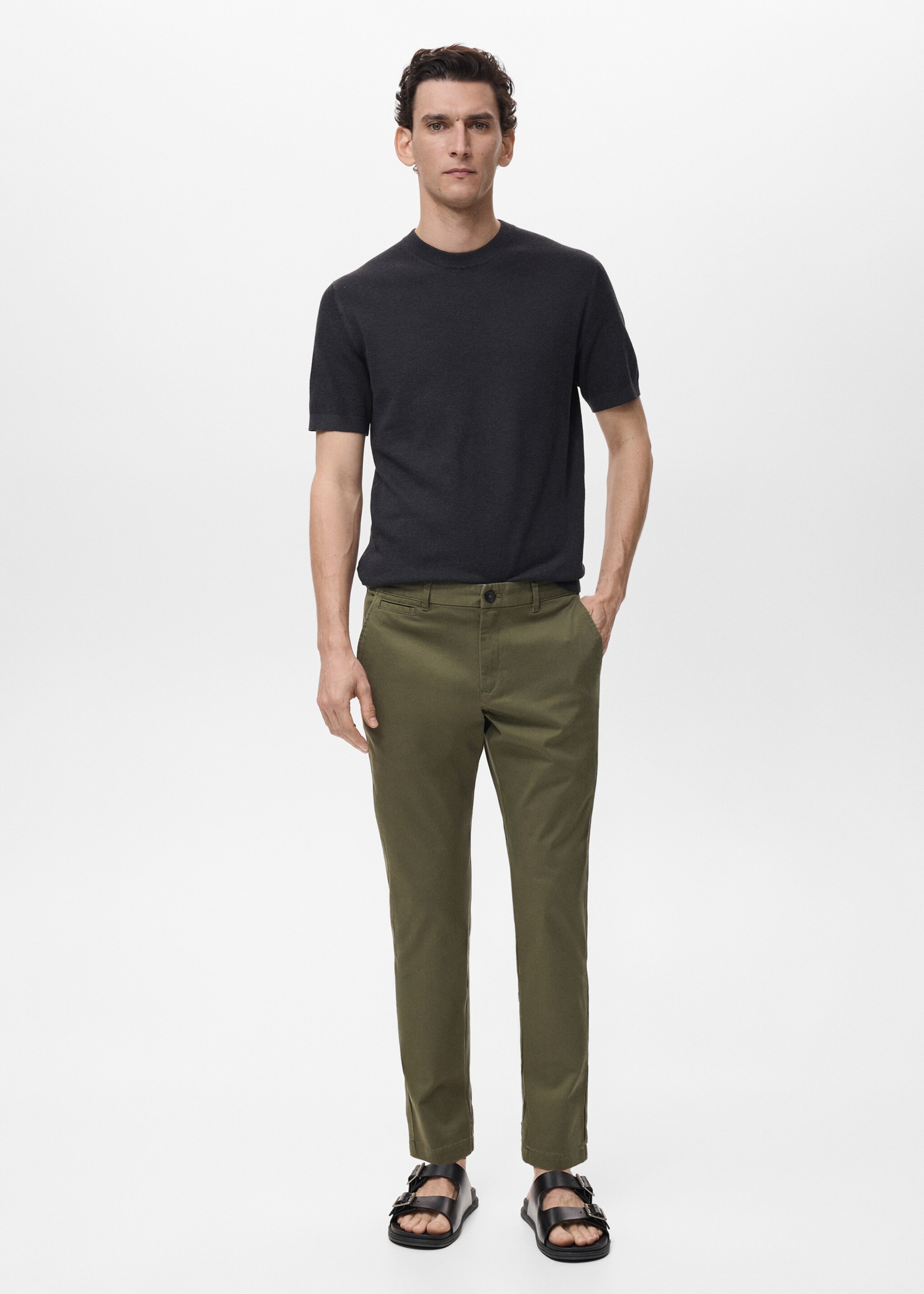 Pantalon Prato chino cropped tapered - Plan général