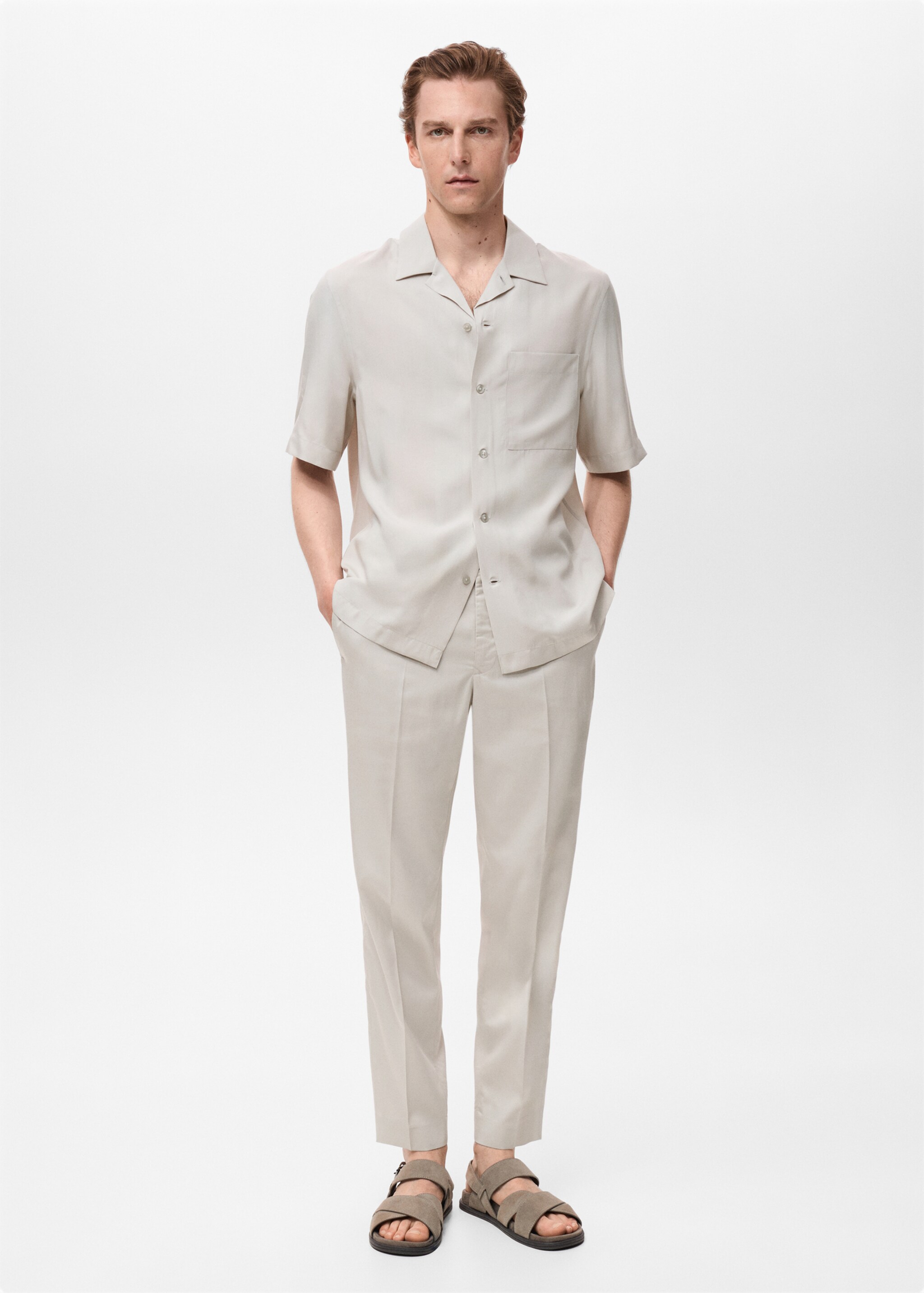 Tencel cotton joggers - General plane