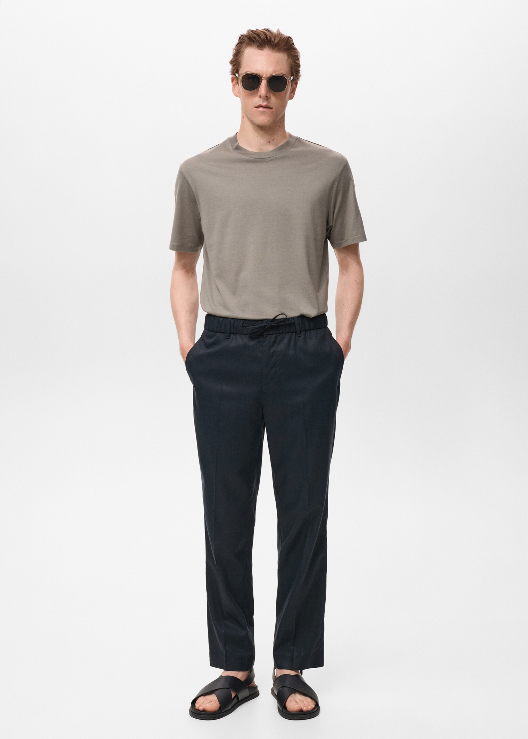 Tencel cotton joggers - General plane