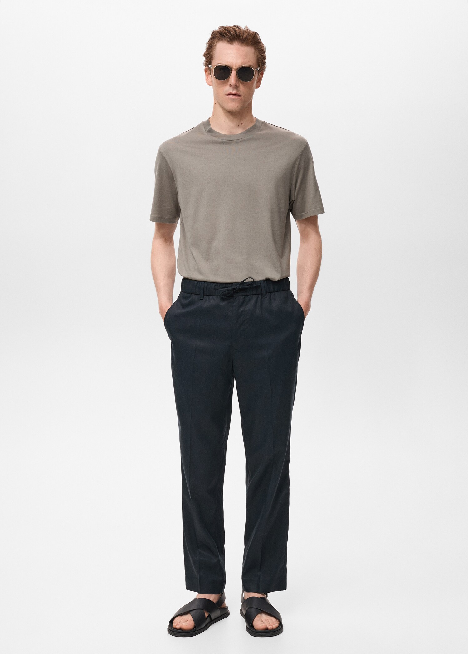 Pantalon jogging coton Tencel - Plan général