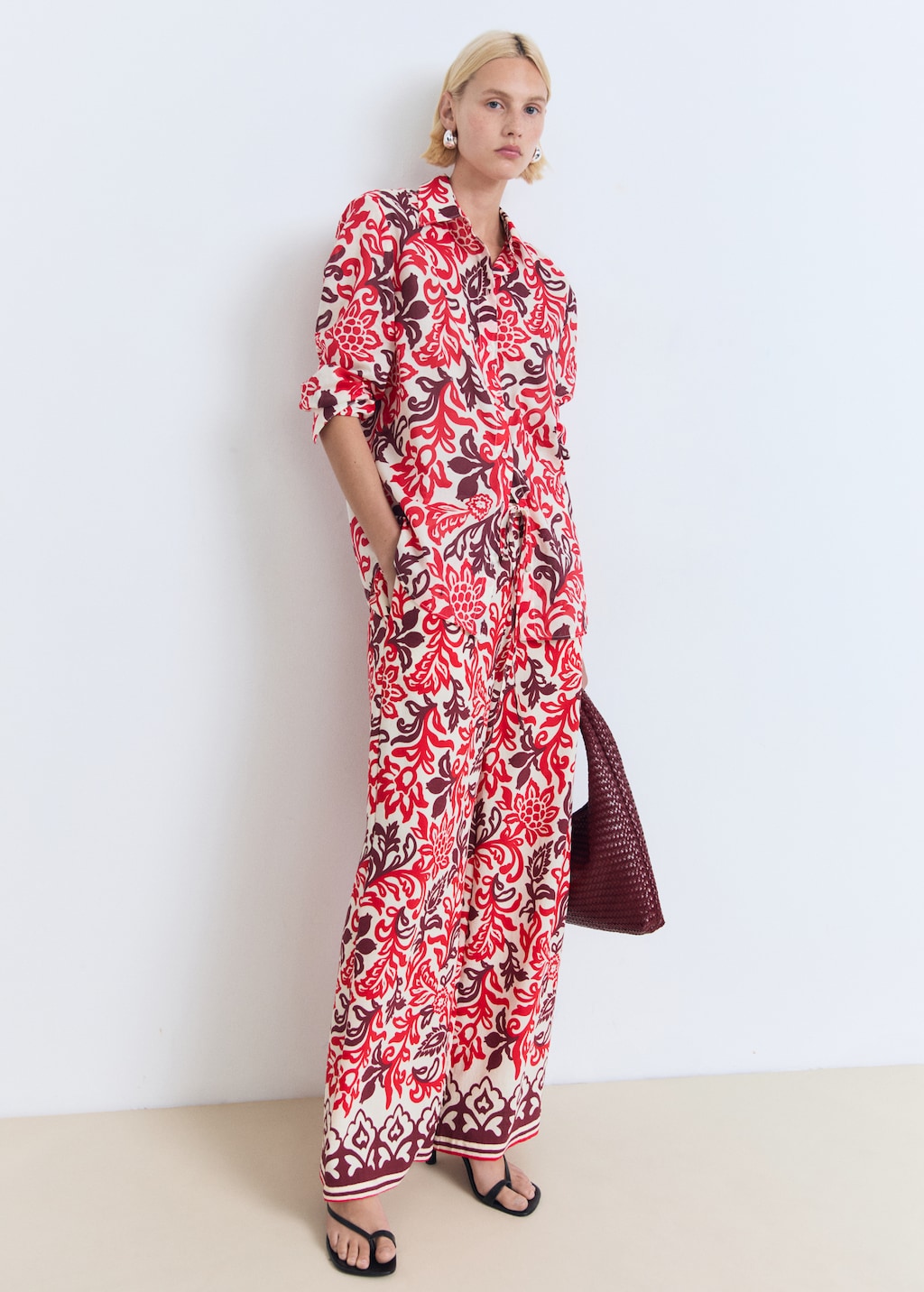 Printed cotton shirt