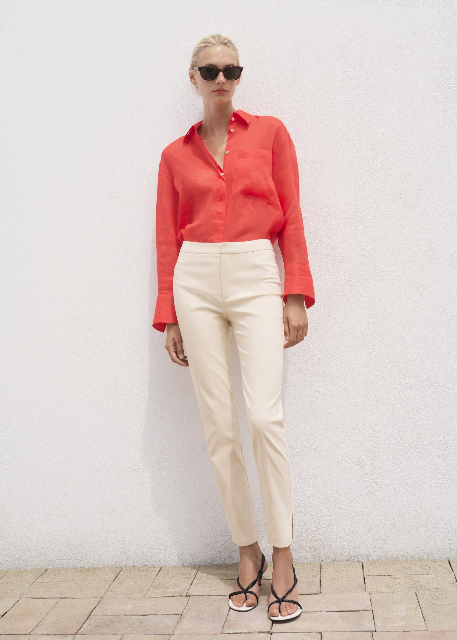 Crop skinny trousers - General plane