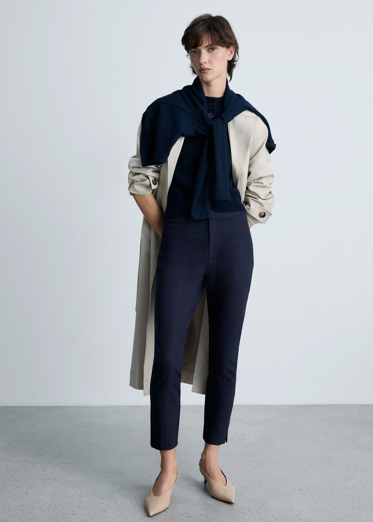 Crop skinny trousers - General plane