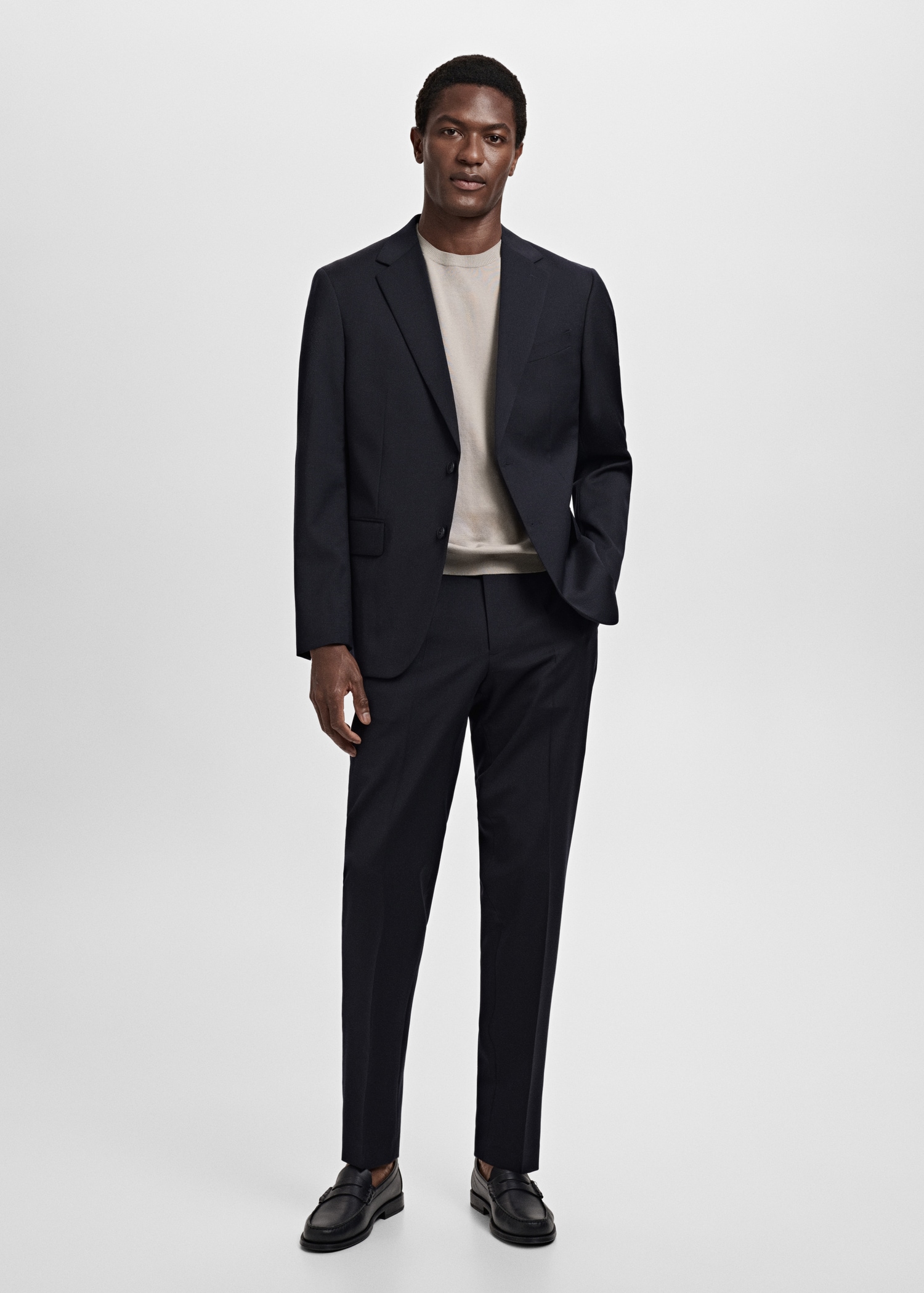 Turin 100% virgin wool suit jacket - General plane