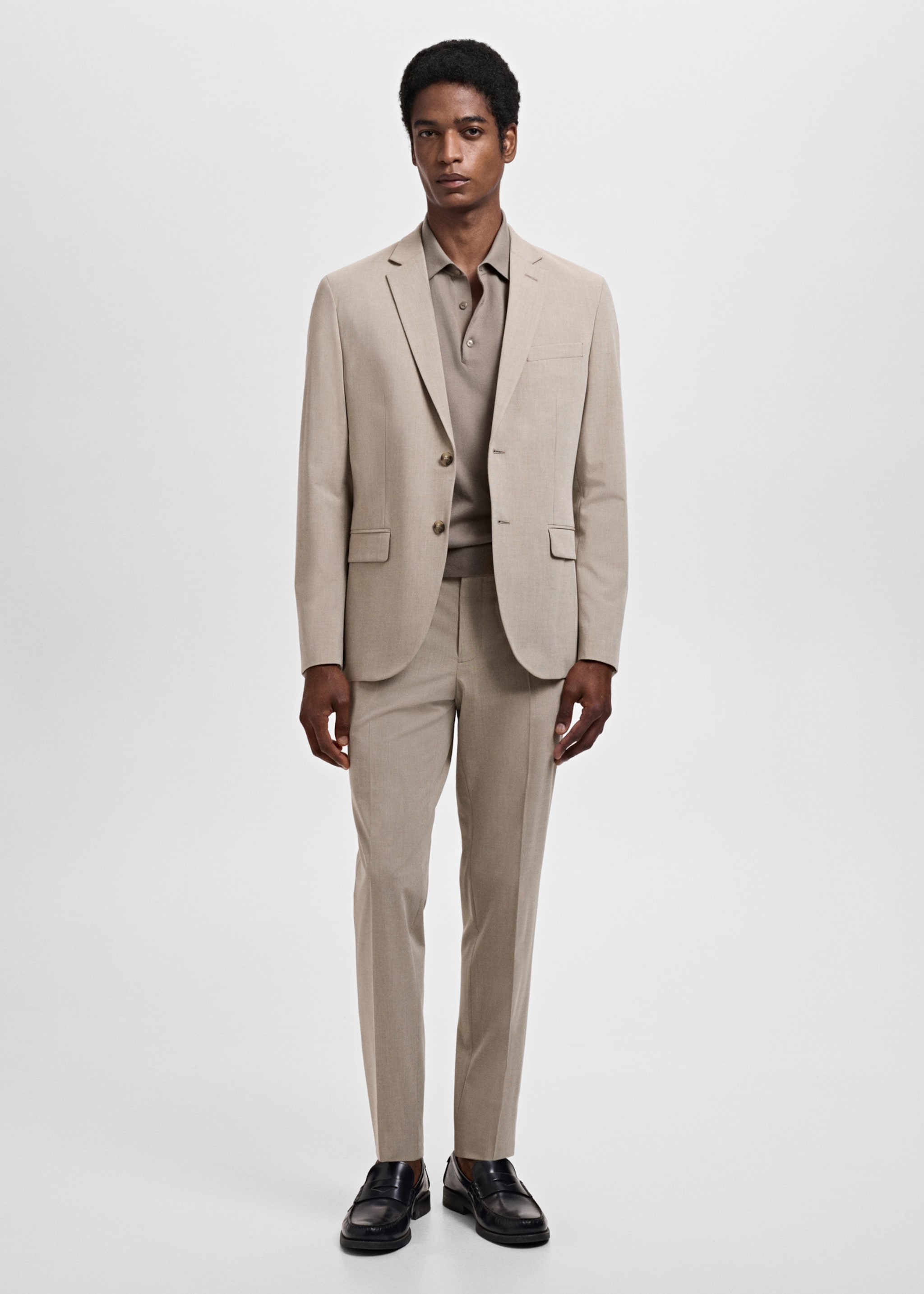 Blazer de fato stretch super slim fit - Plano geral