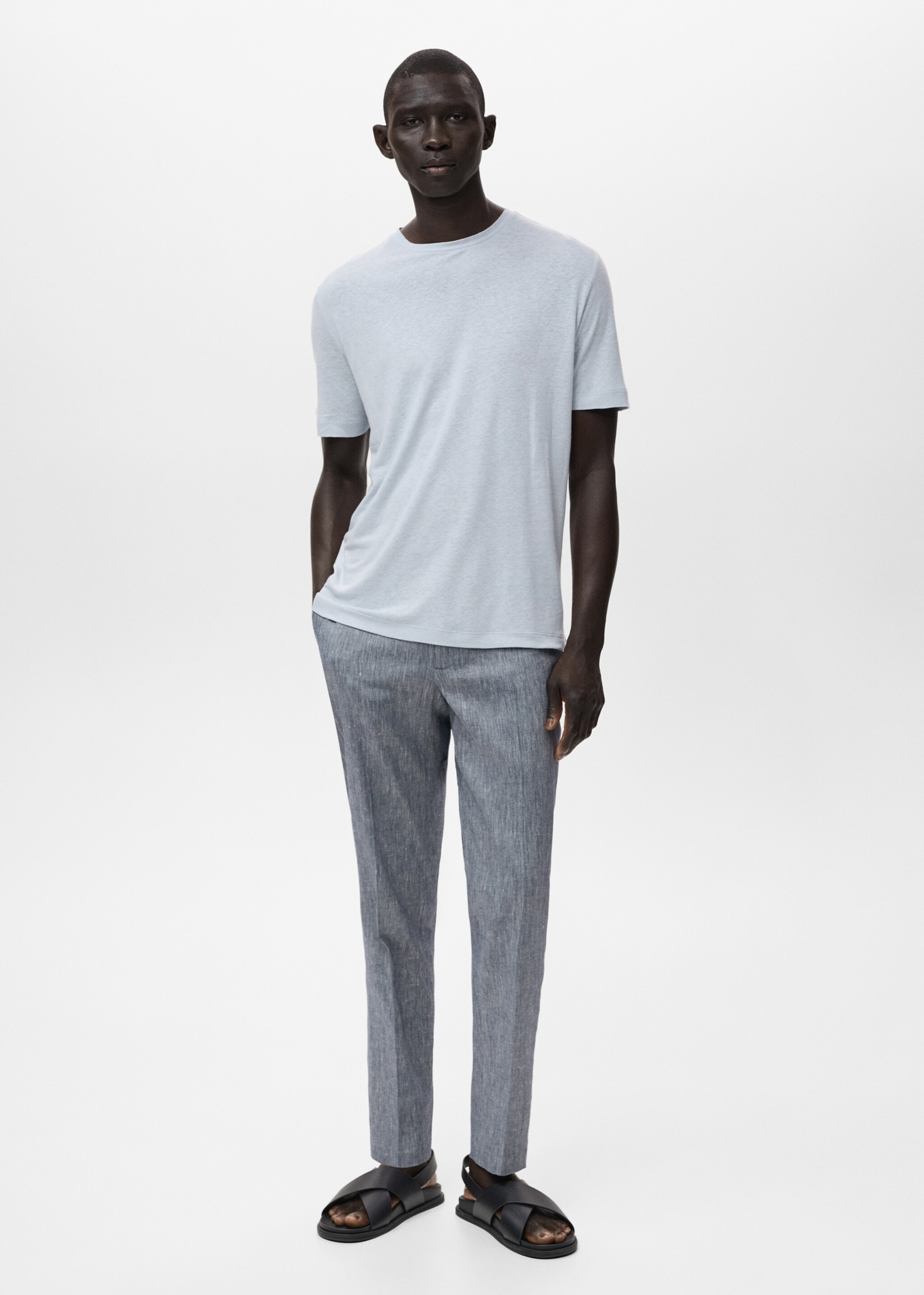 T-shirt lin slim-fit - Plan général