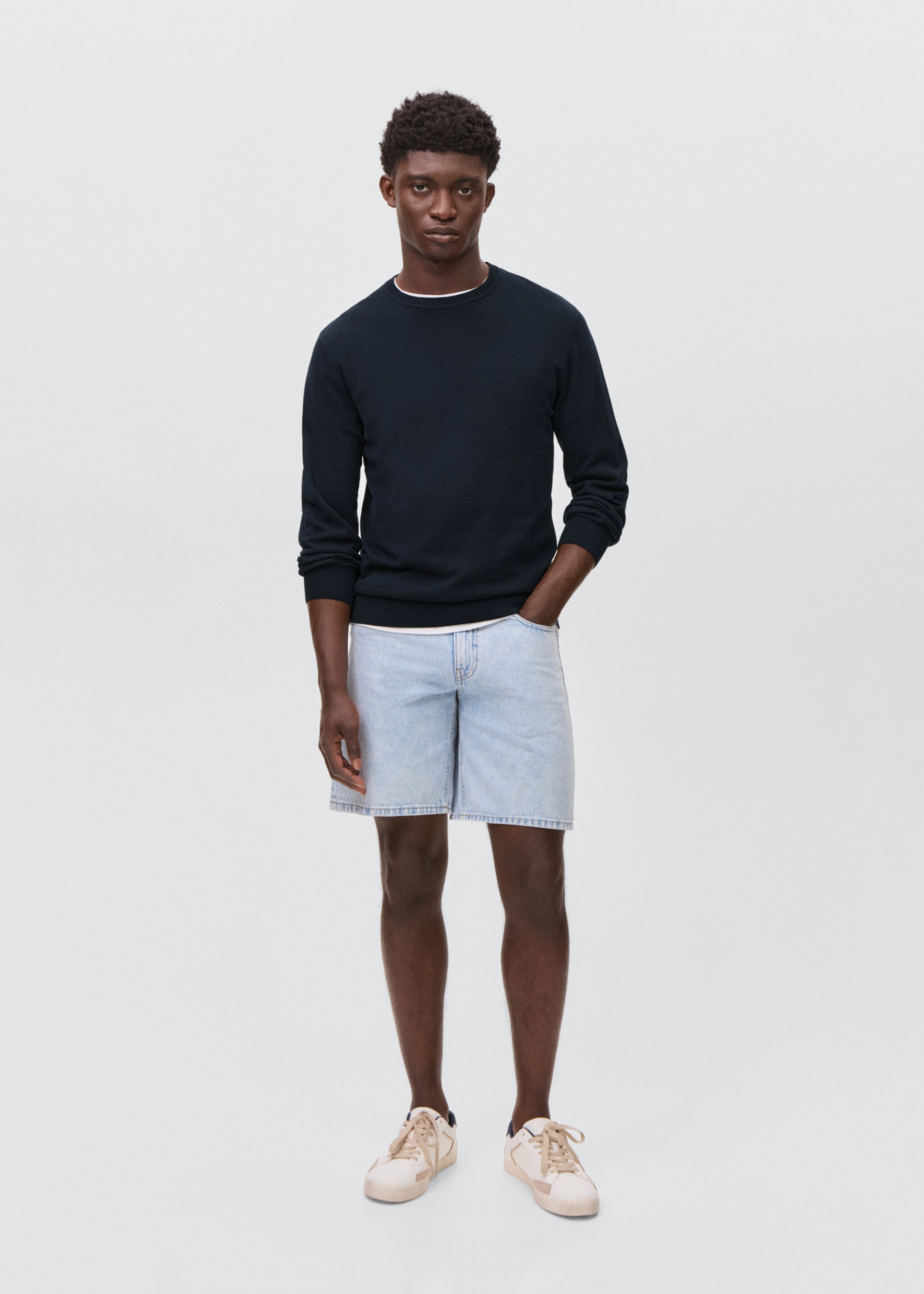 Pull-over maille coton - Plan général