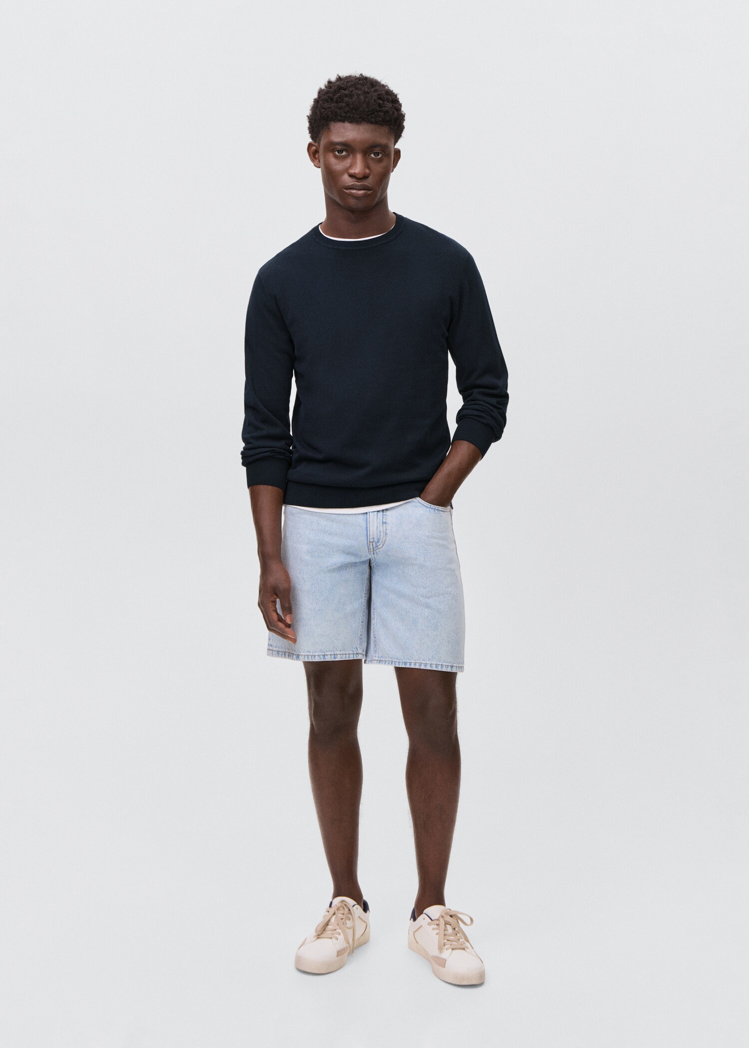Pull-over maille coton - Plan général