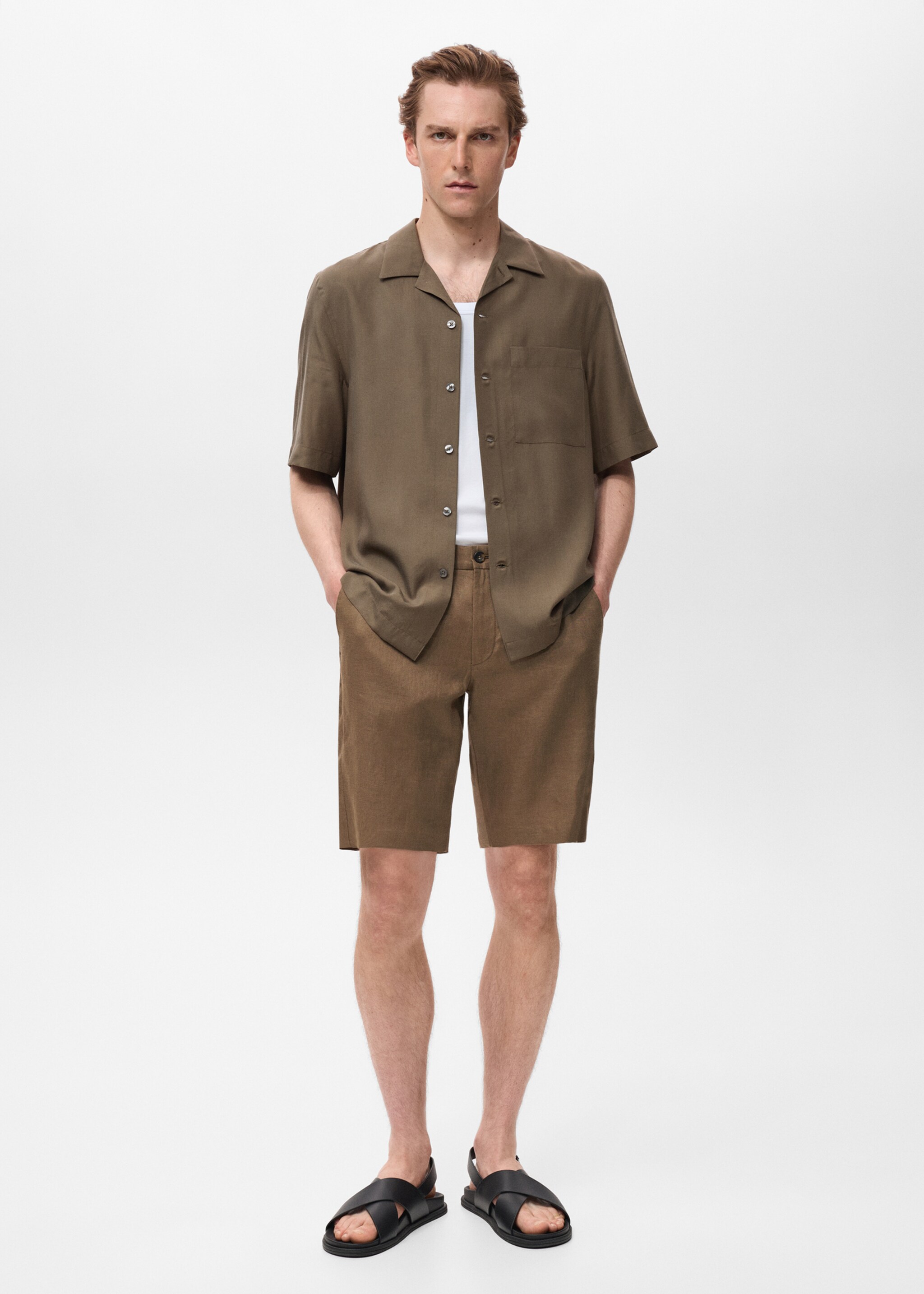 Chemise regular-fit 100 % Tencel - Plan général