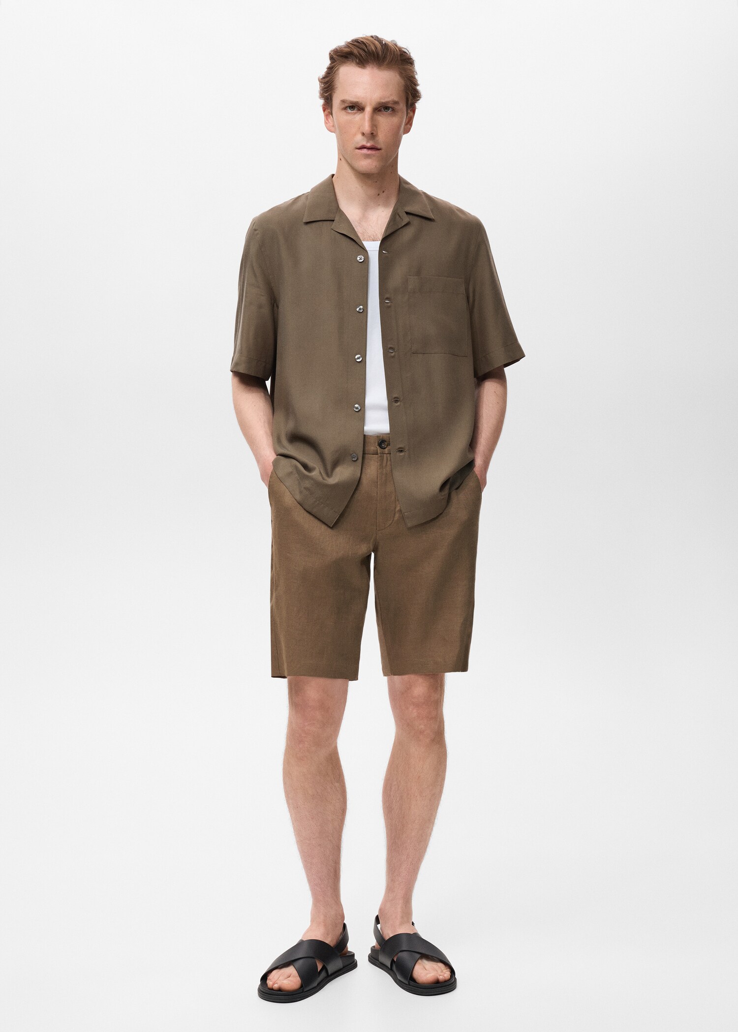 Chemise regular-fit 100 % Tencel - Plan général