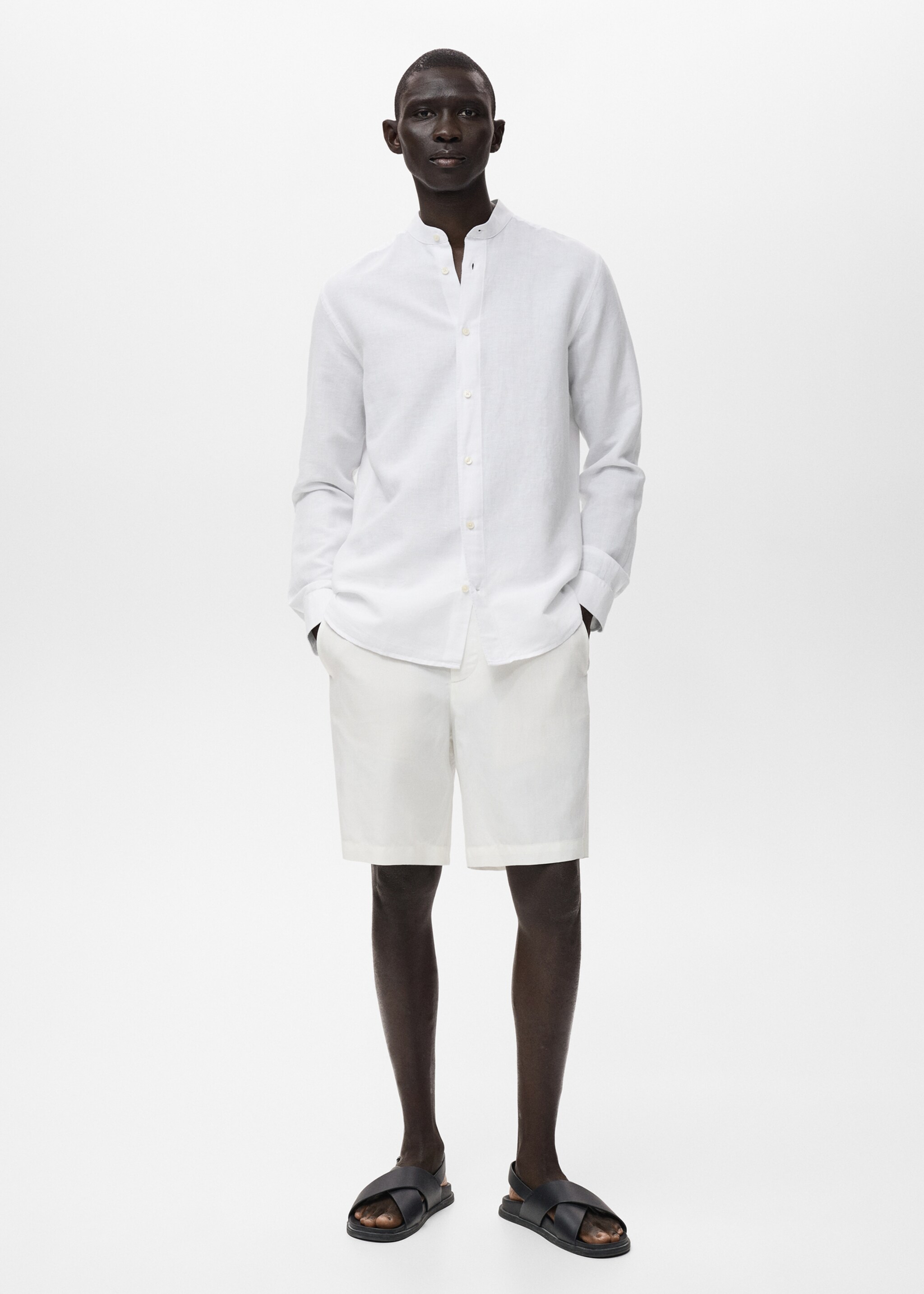 Chemise lin col mao - Plan général