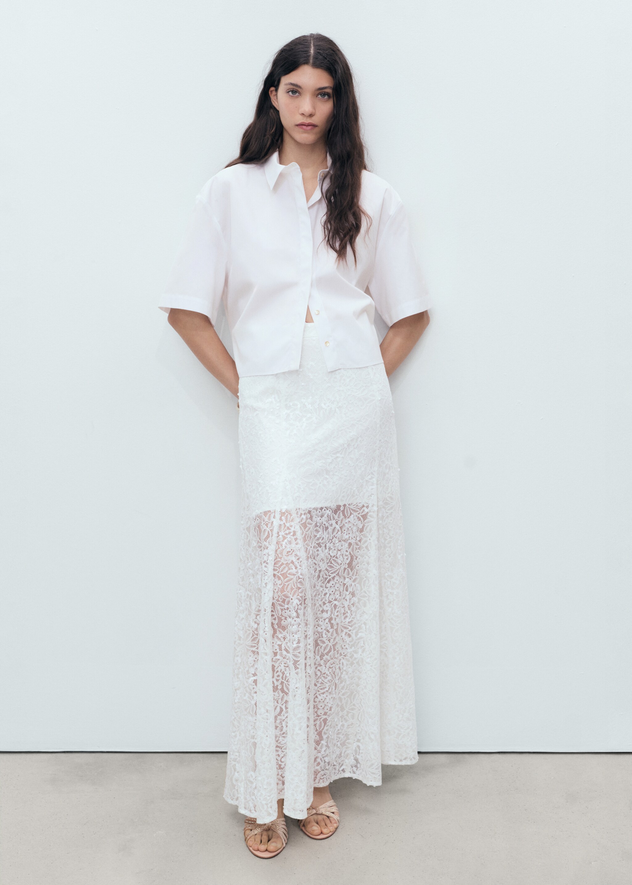 Chemise coton crop - Plan général
