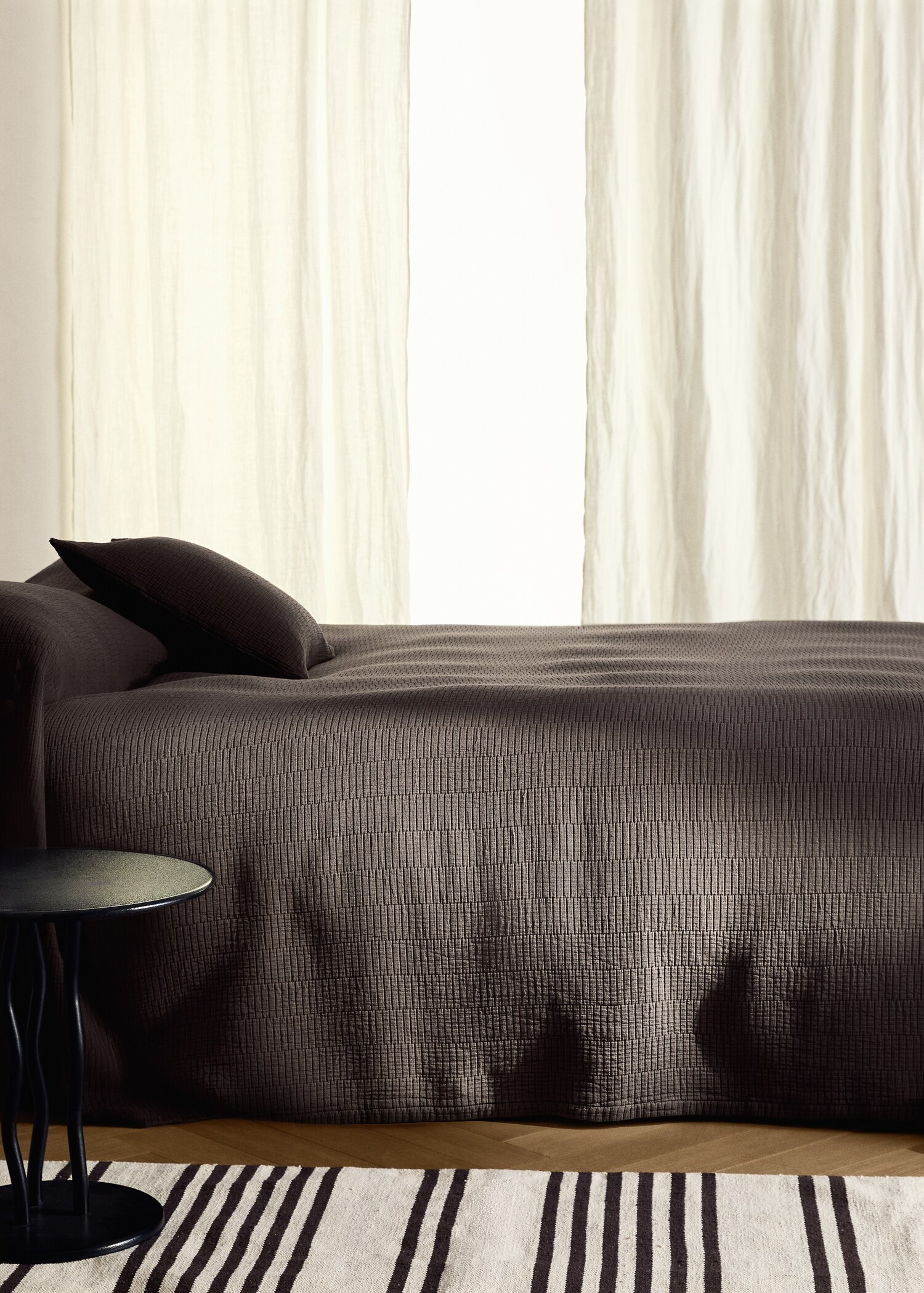 Garment dyed bedspread hems Bed 135/150 cm - General plane