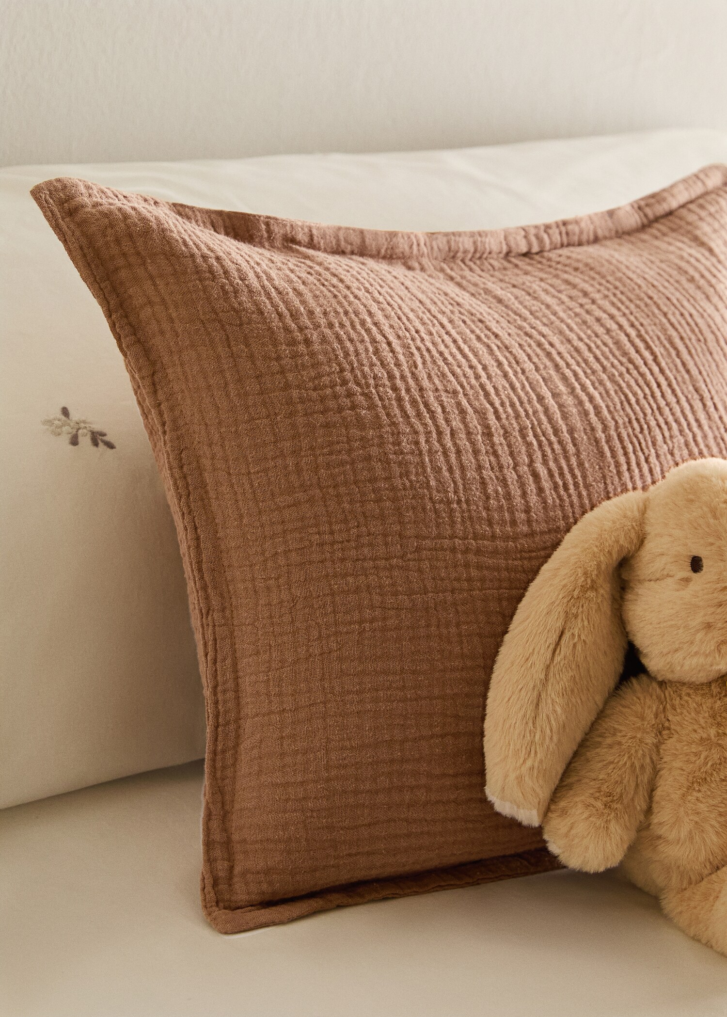Housse de coussin enfant en gaze de coton 30x40 cm - Plan général