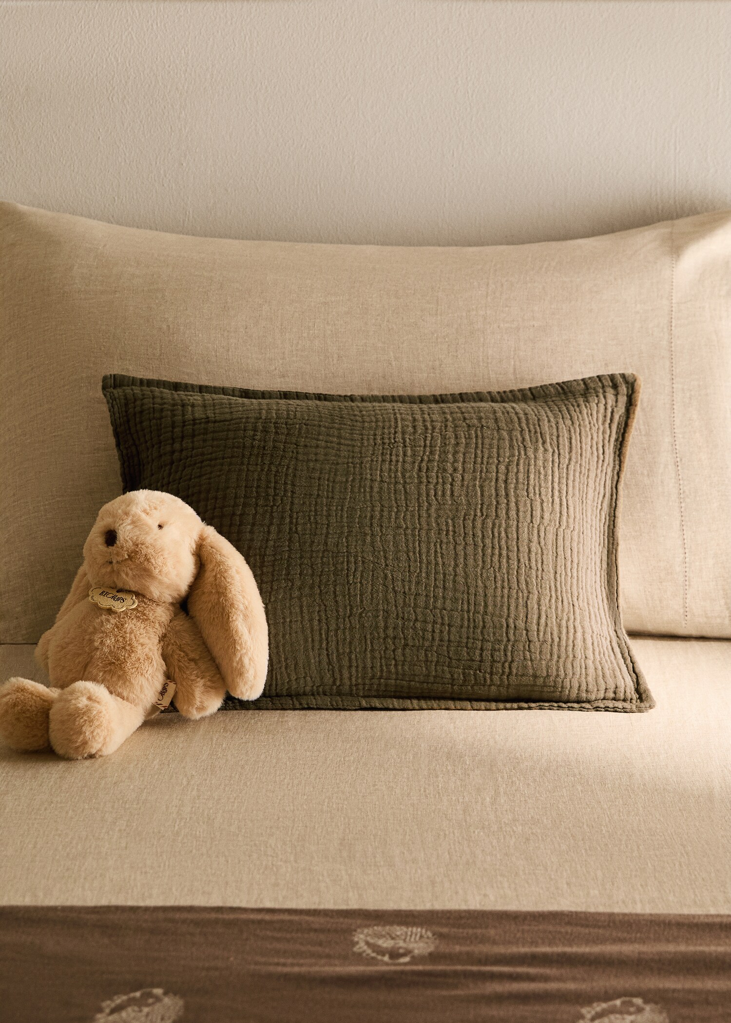 Housse de coussin enfant en gaze de coton 30x40 cm - Plan général