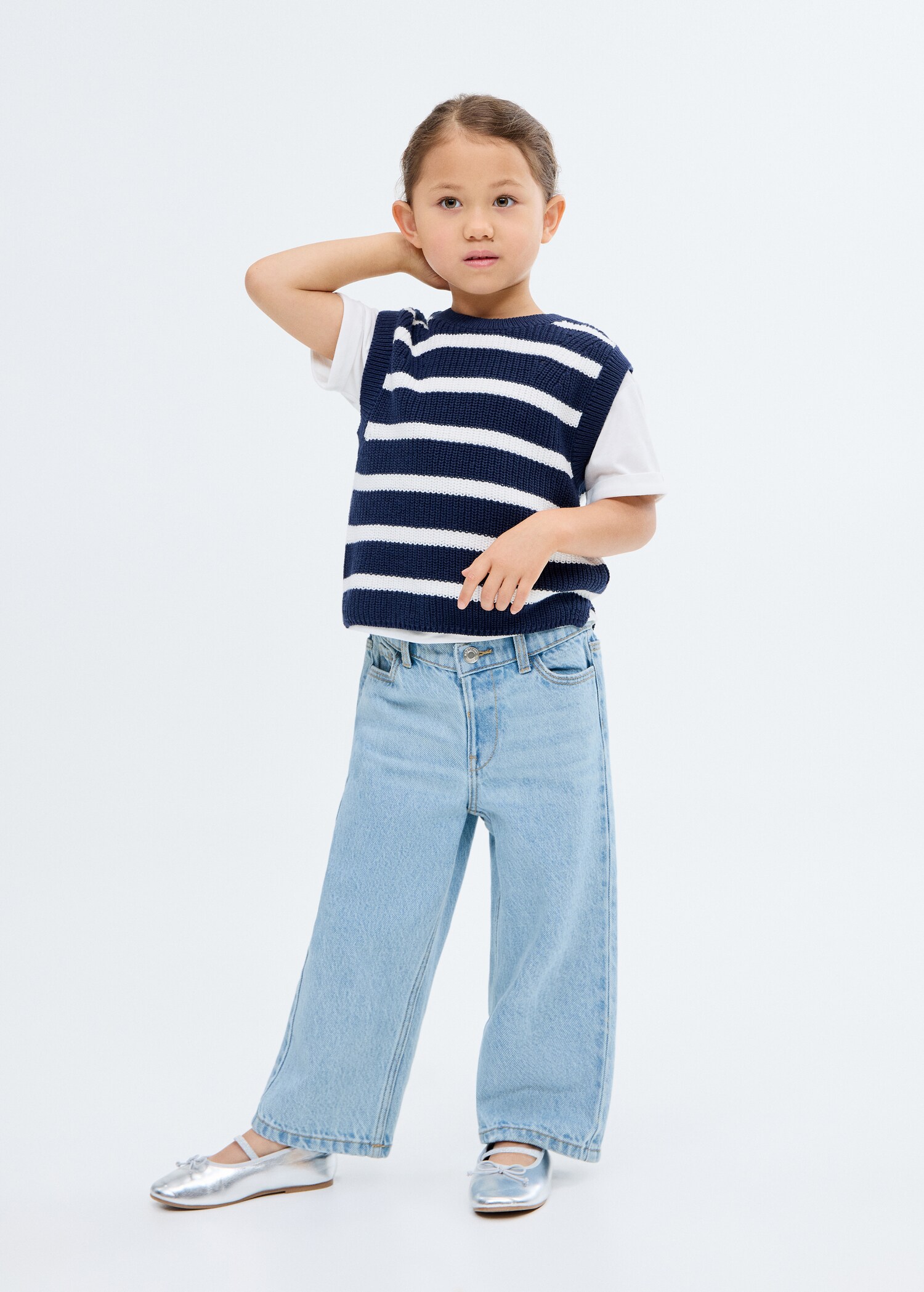 Cotton culotte jeans - General plane