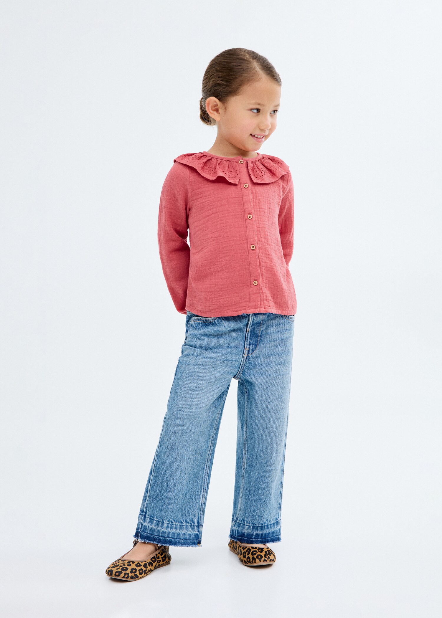 Jean style jupe-culotte coton - Plan général