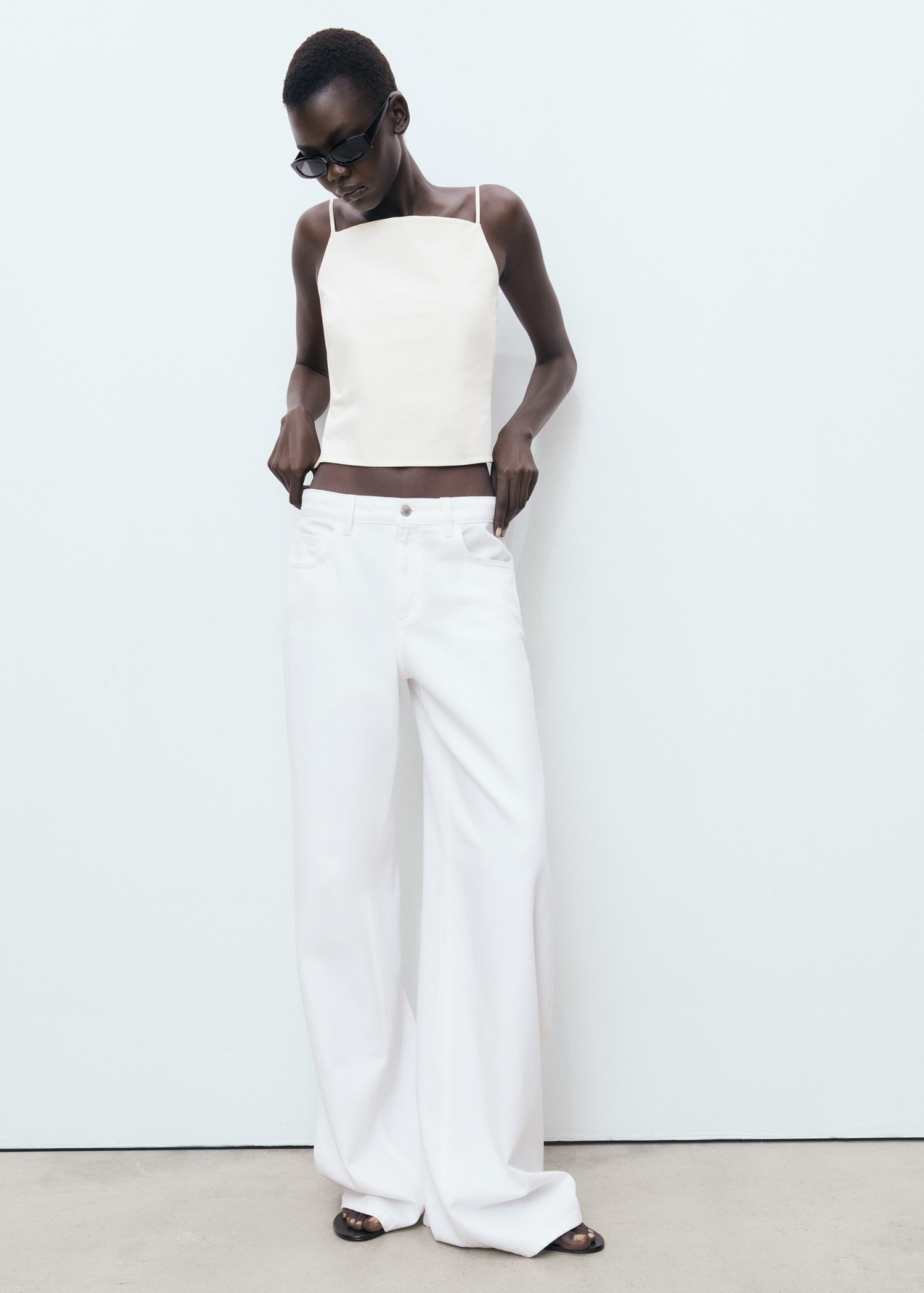 Low waist wideleg jeans - General plane