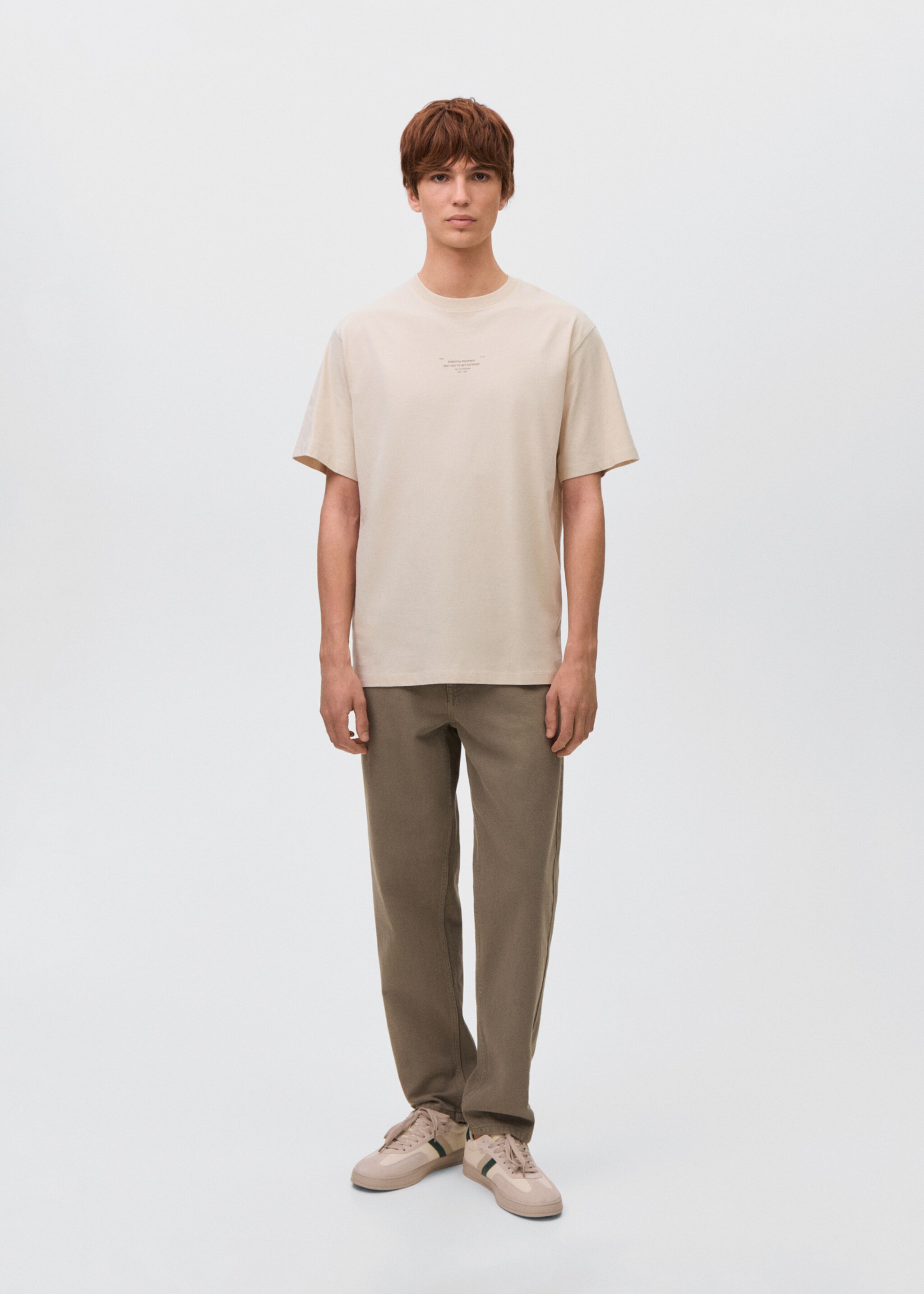 Printed cotton-blend t-shirt - General plane