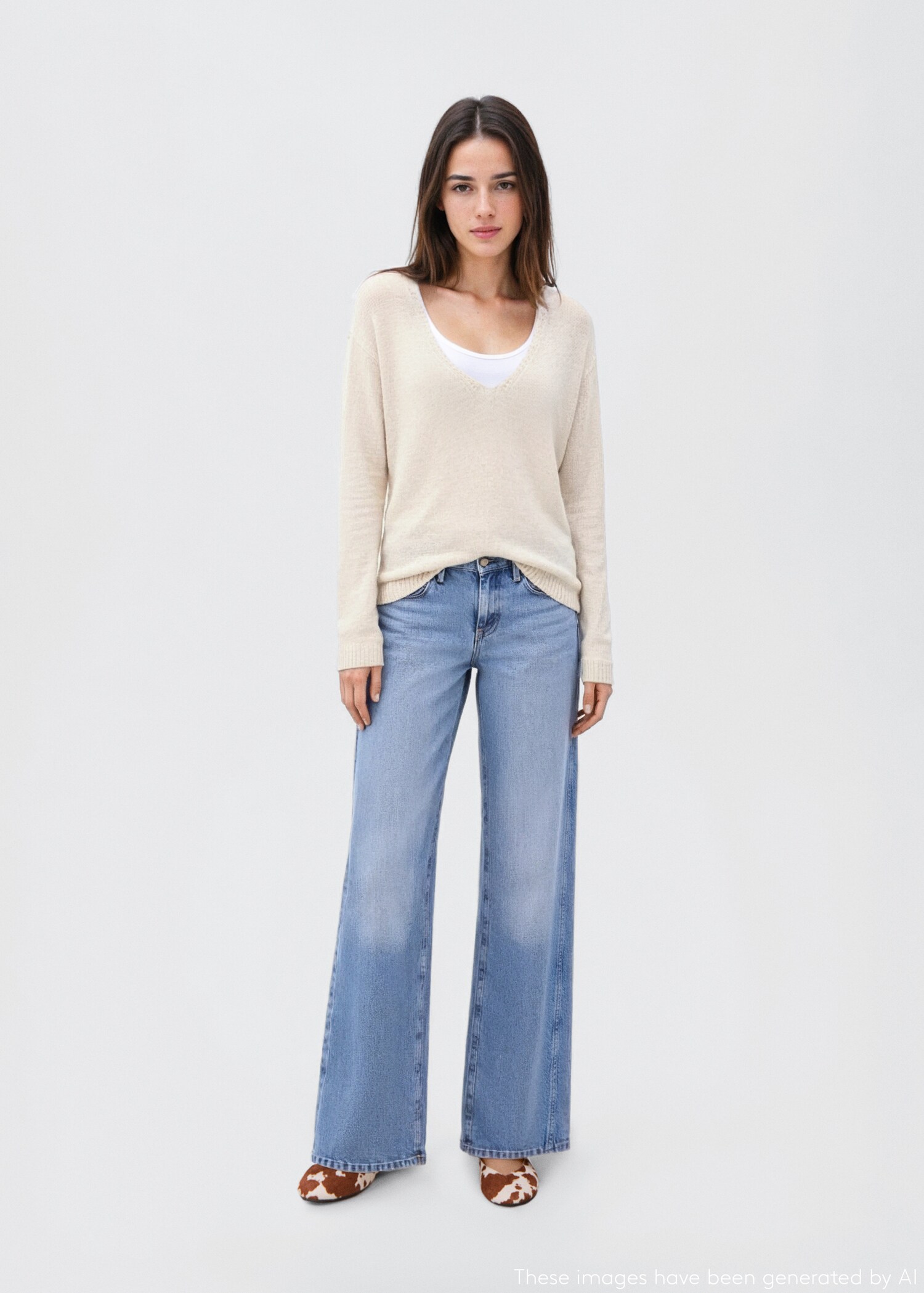 Openwork knit sweater - General plane