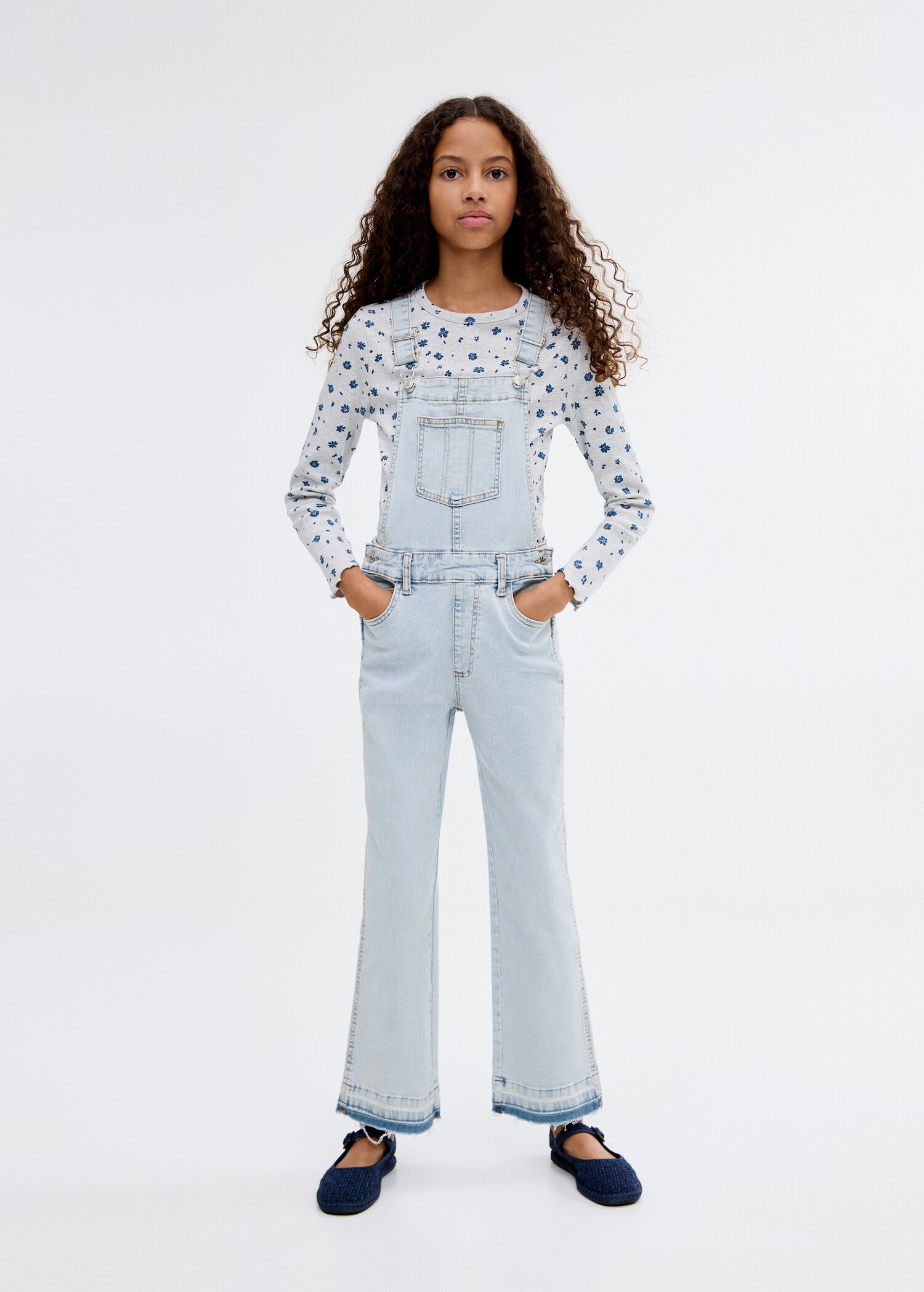 Salopette en denim coton - Plan général