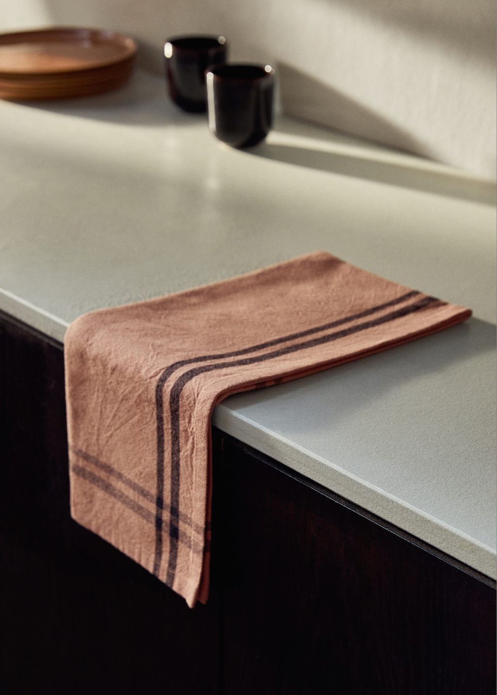 Cotton striped kitchen towels