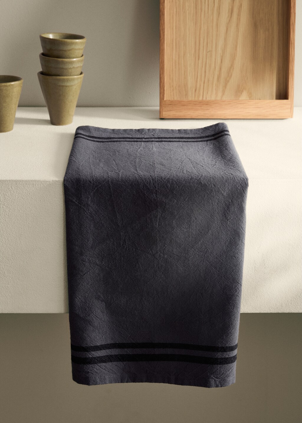 100% cotton striped dish towel | MANGO Czech Republic