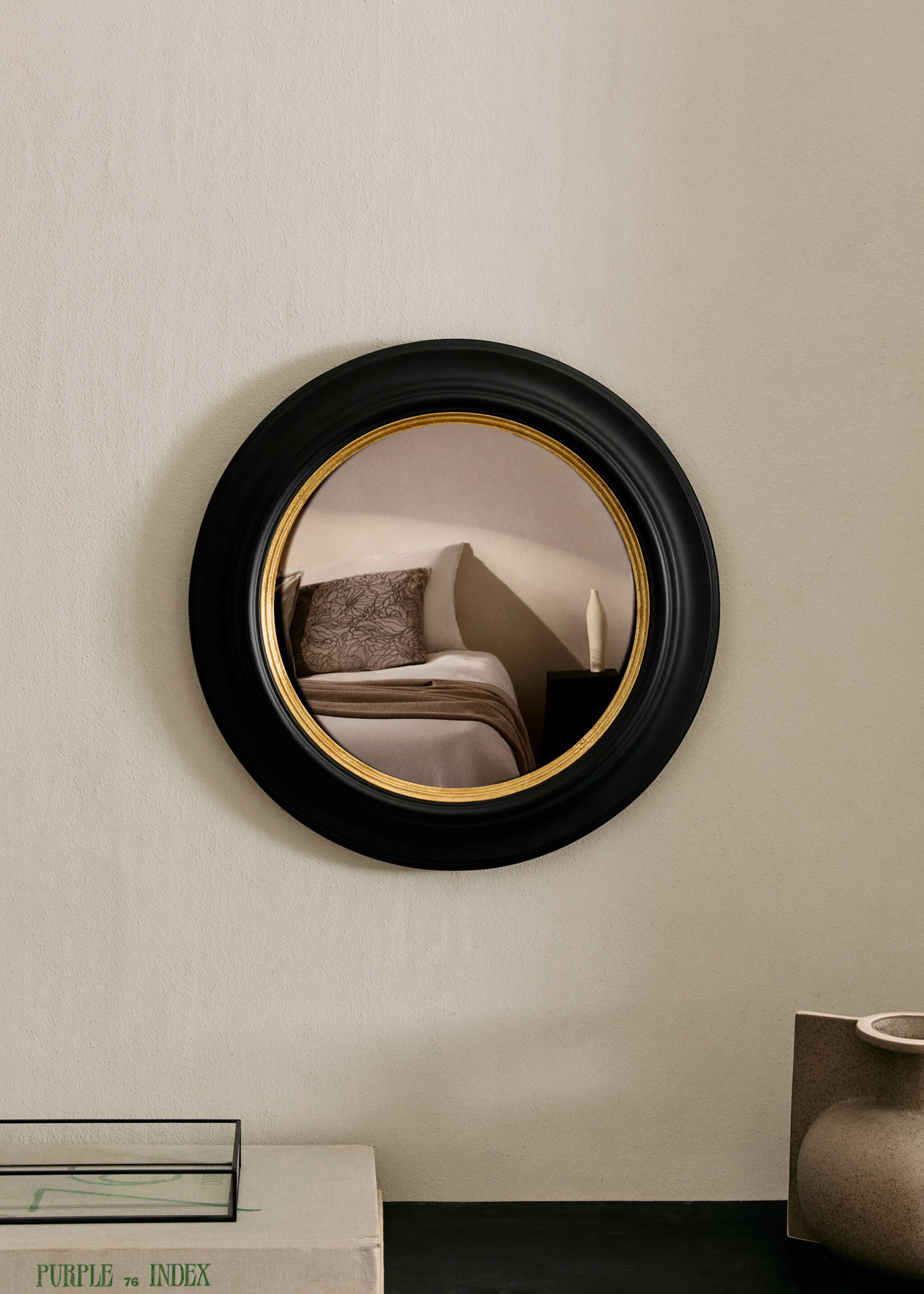 Small convex mirror - General plane, Black. Ref: 17043801-00.