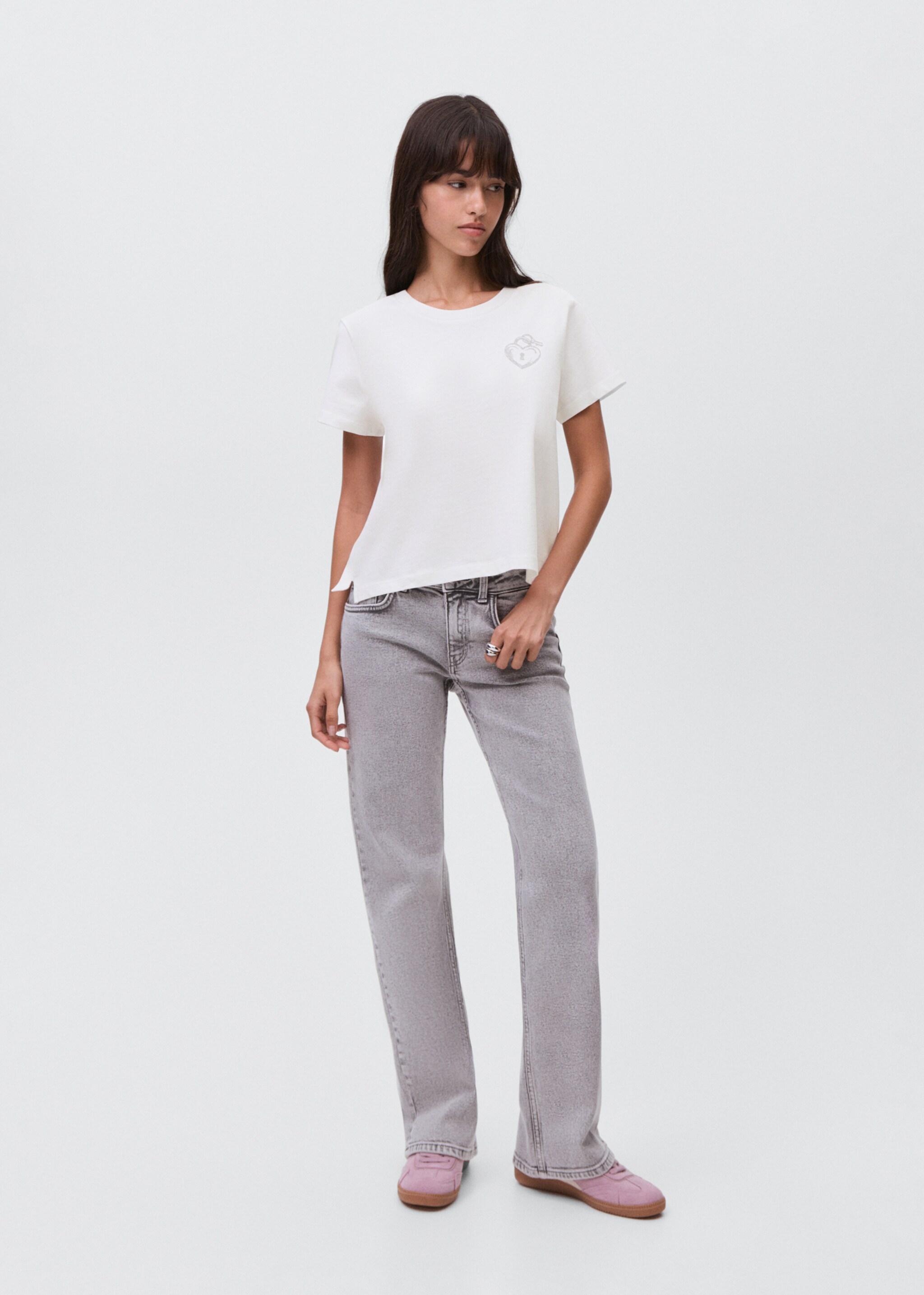 Cotton heart t-shirt - General plane