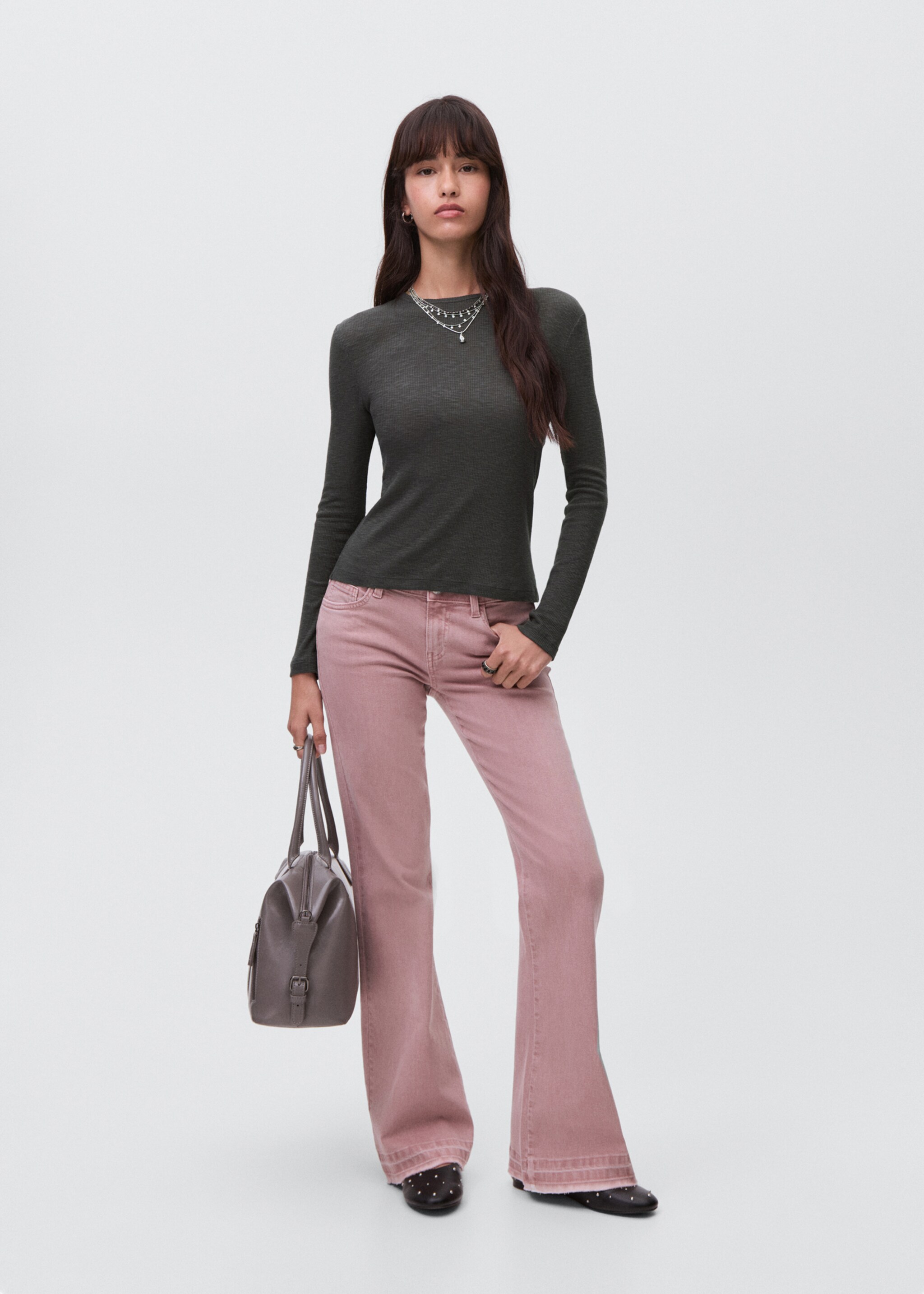 Long-sleeved knitted t-shirt - General plane