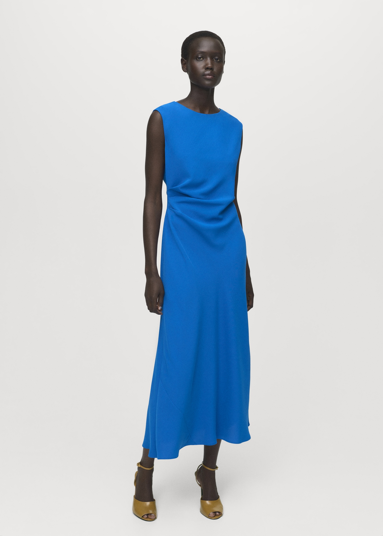 Robe midi froncée - Plan général