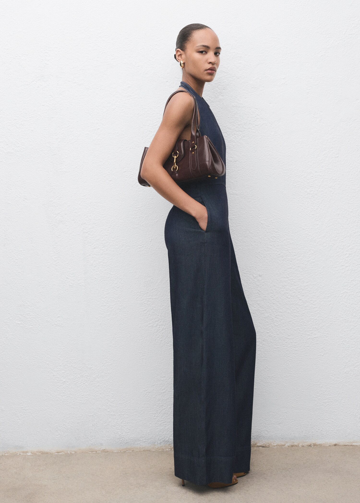 Lyocell-Denim-Jumpsuit - Allgemeine Ansicht