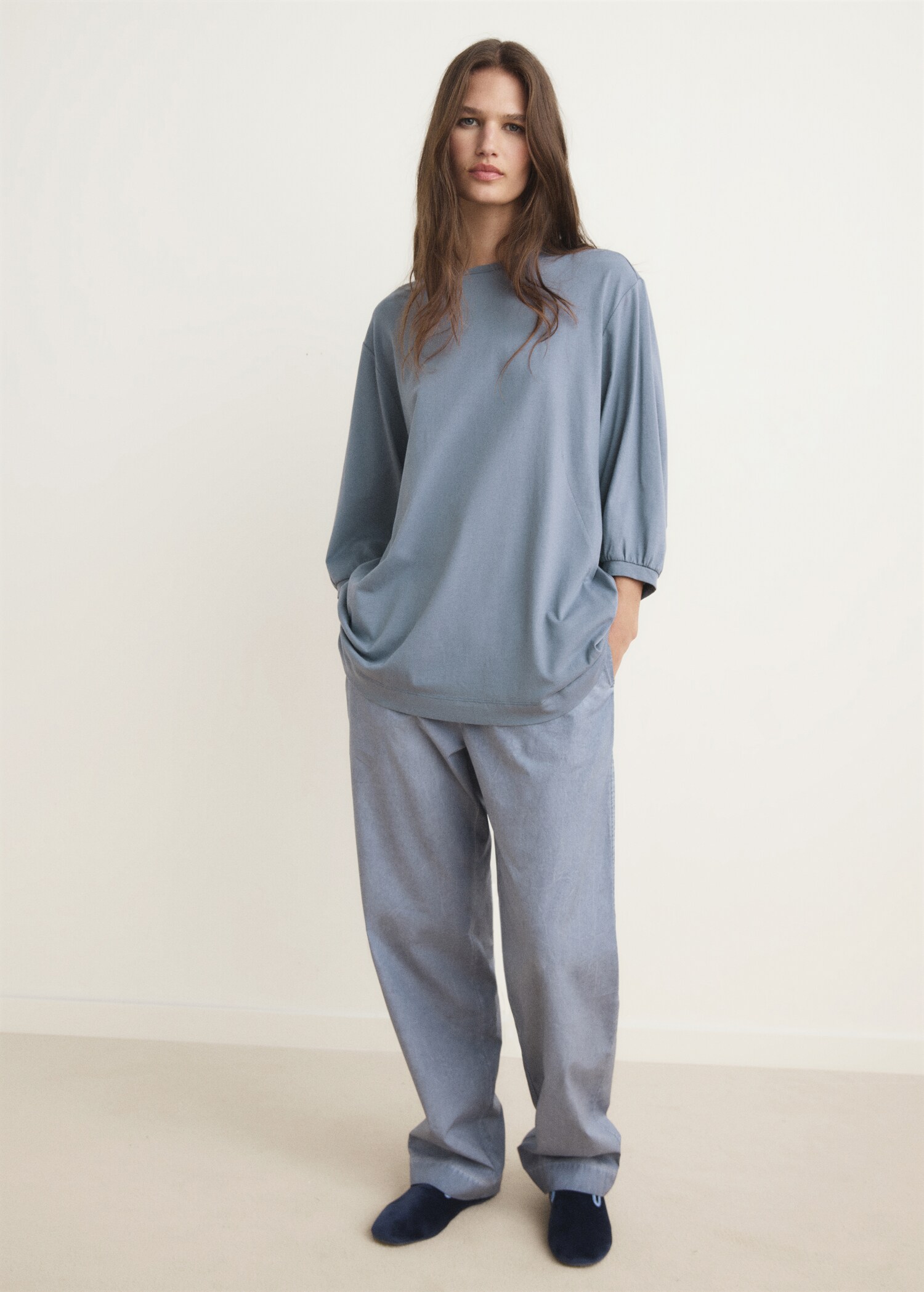 Pyjama t-shirt with puffed sleeves - General plane