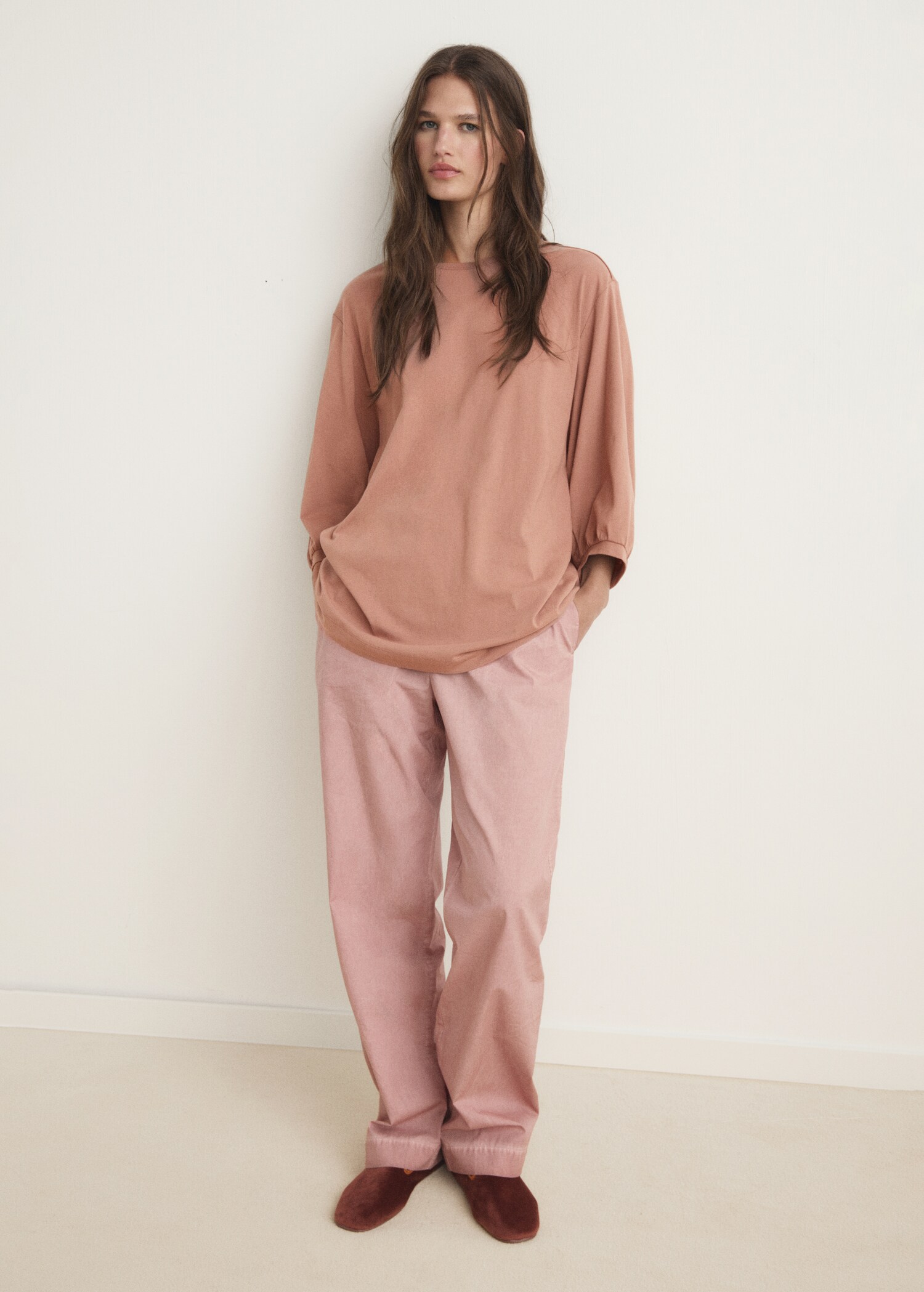 Pyjama t-shirt with puffed sleeves - General plane