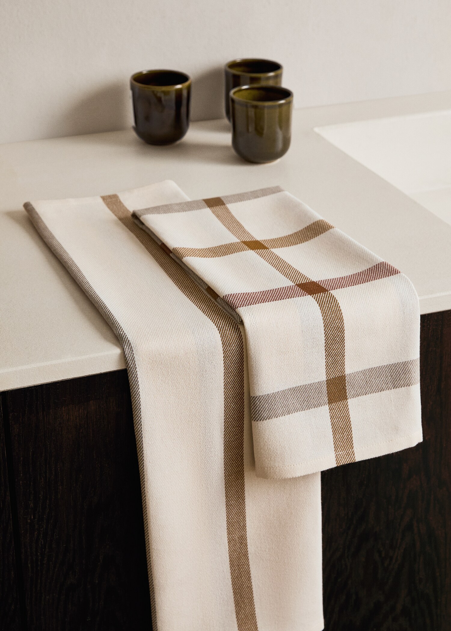 Striped tea towel - General plane