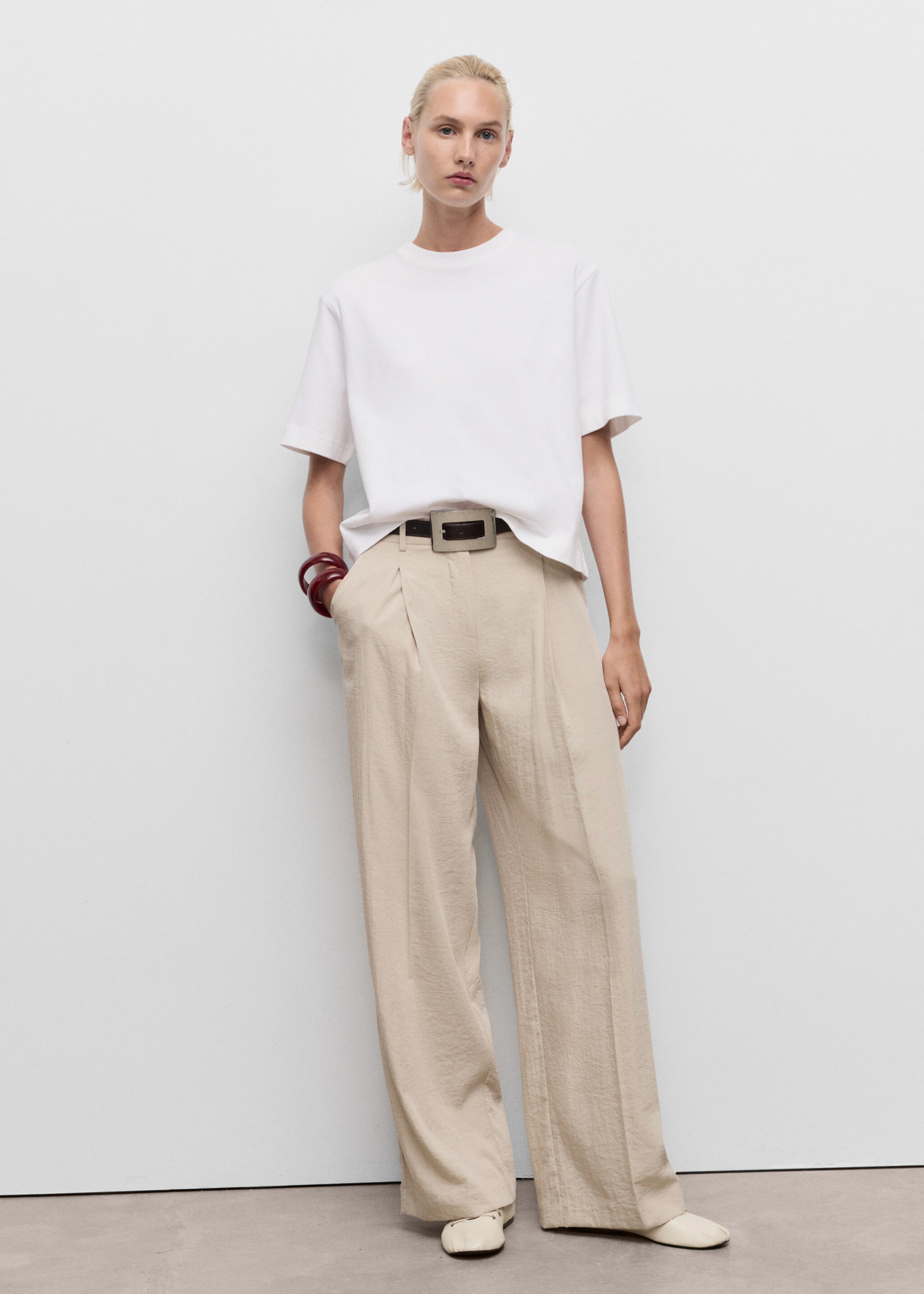 Oversized cotton t-shirt - General plane, Off White. Ref: 17044141-00.