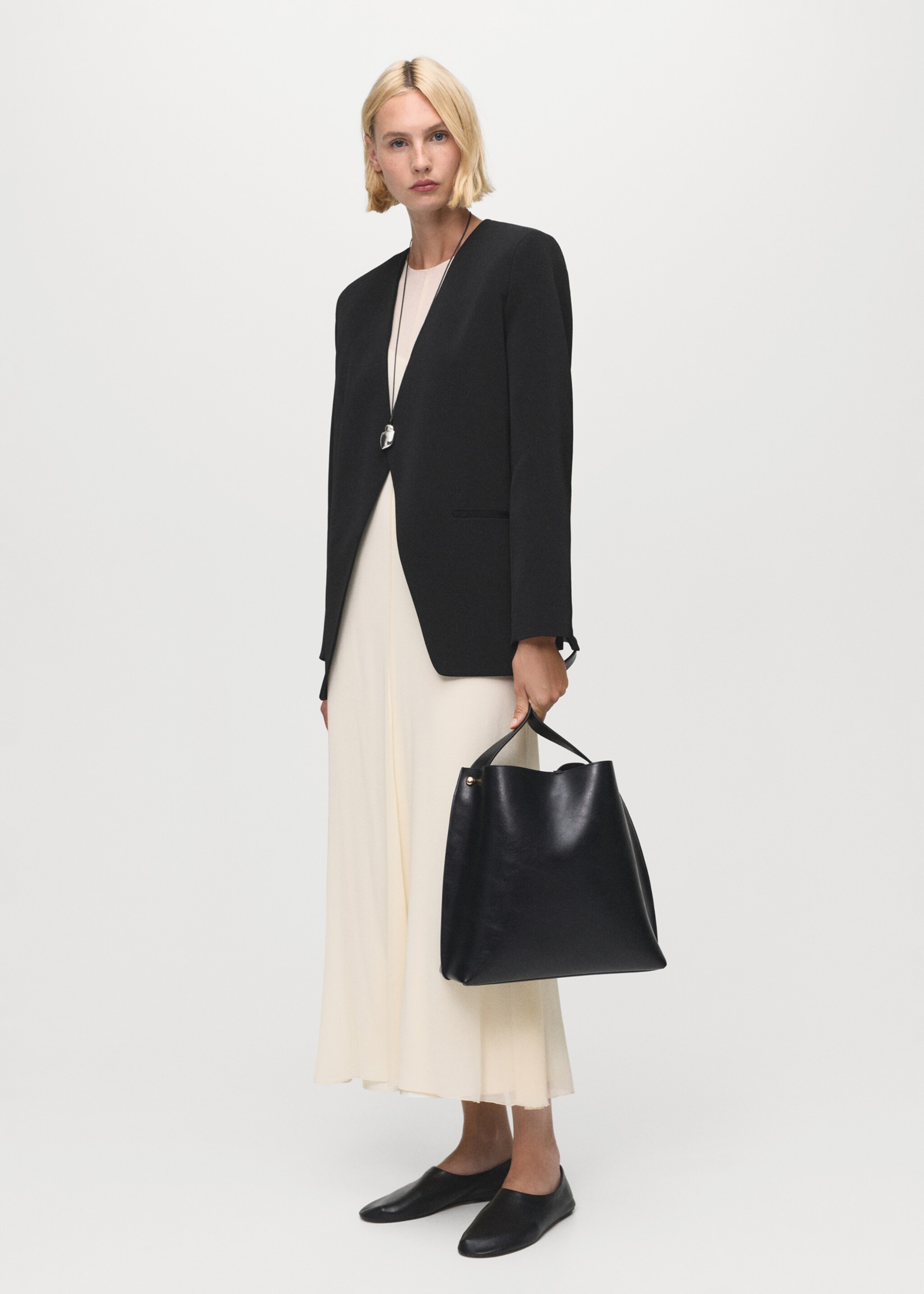 Double-breasted suit jacket - General plane, Black. Ref: 17044147-00.