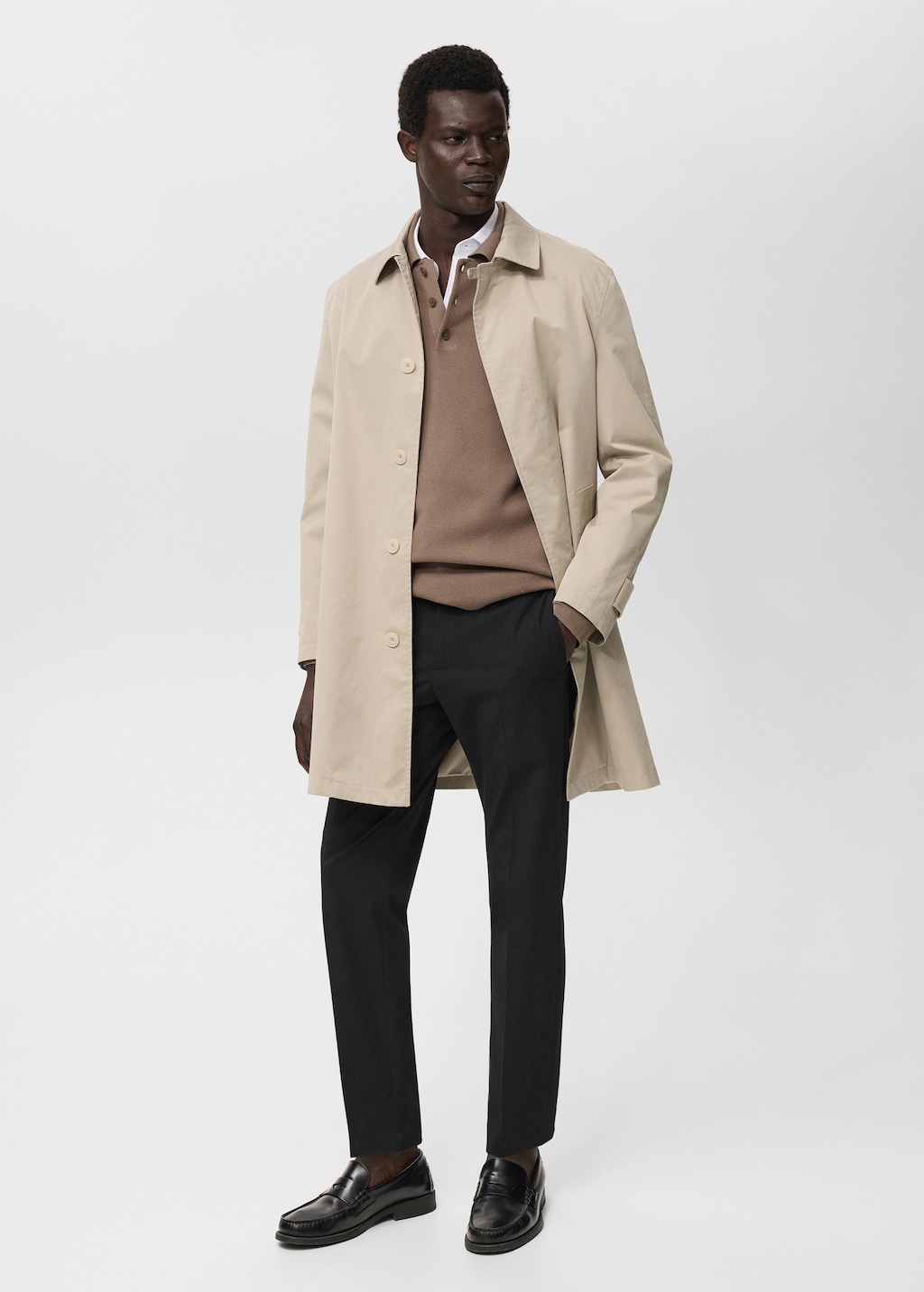スペイン直送『 MANGO MAN 』ショートスリムパンツ 腰ゴム入り 305258_1.jpg
