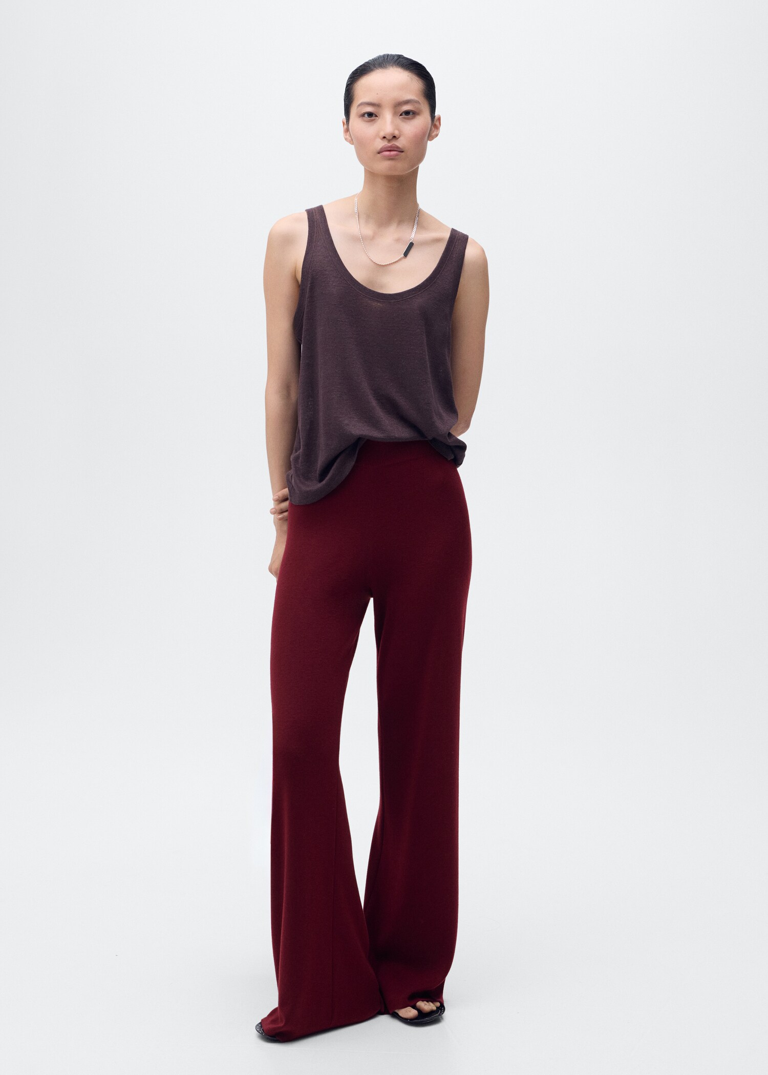 Pantalon maille coton lin - Plan général