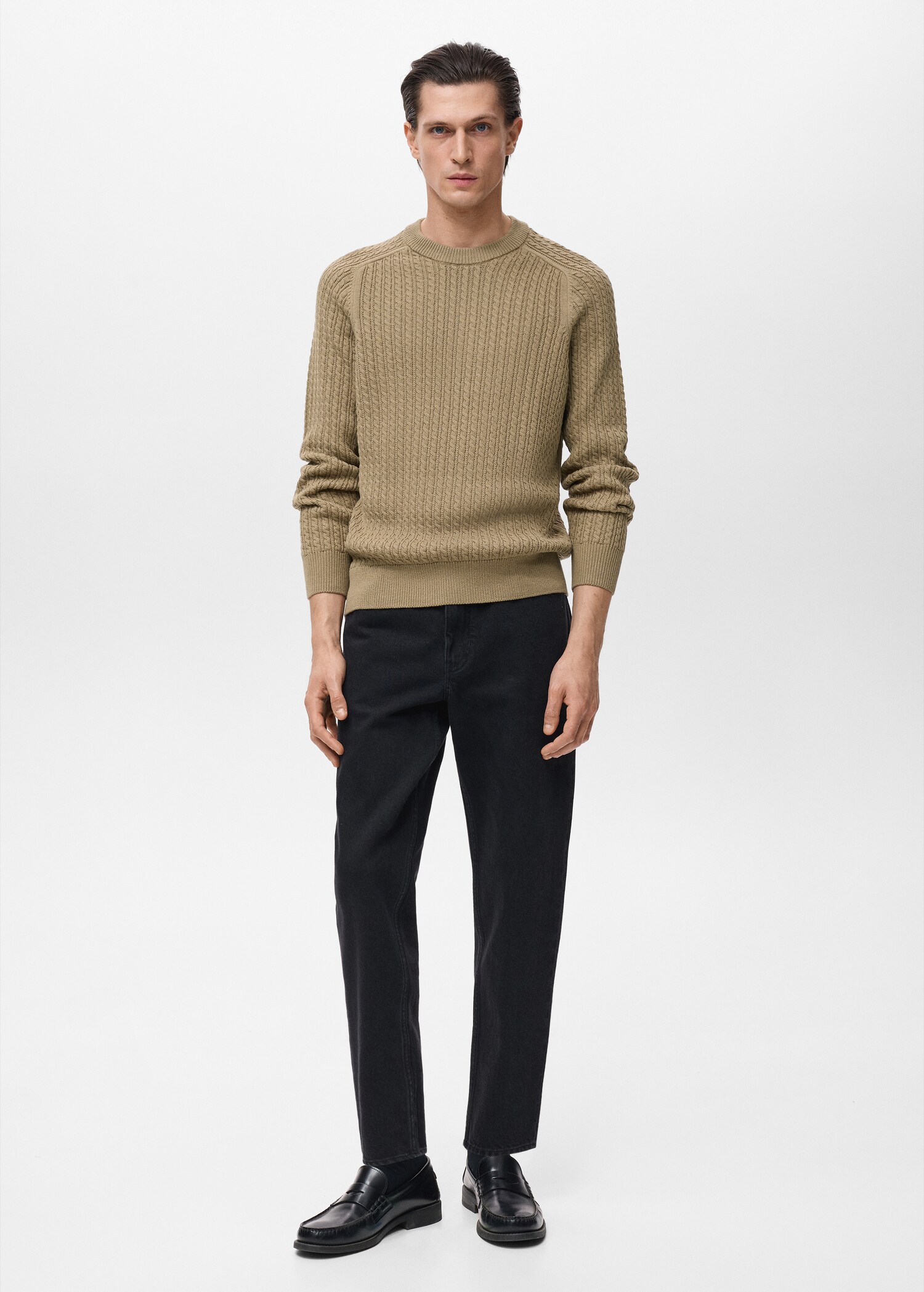 Pull 100 % coton tressé - Plan général