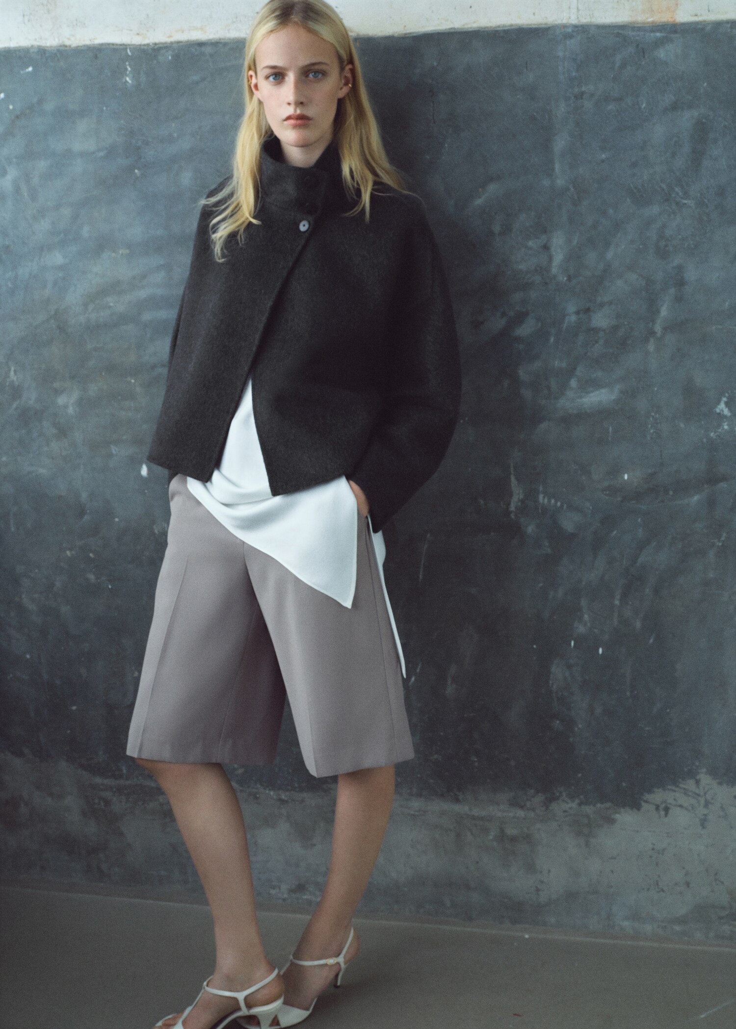 Veste laine oversize - Plan général