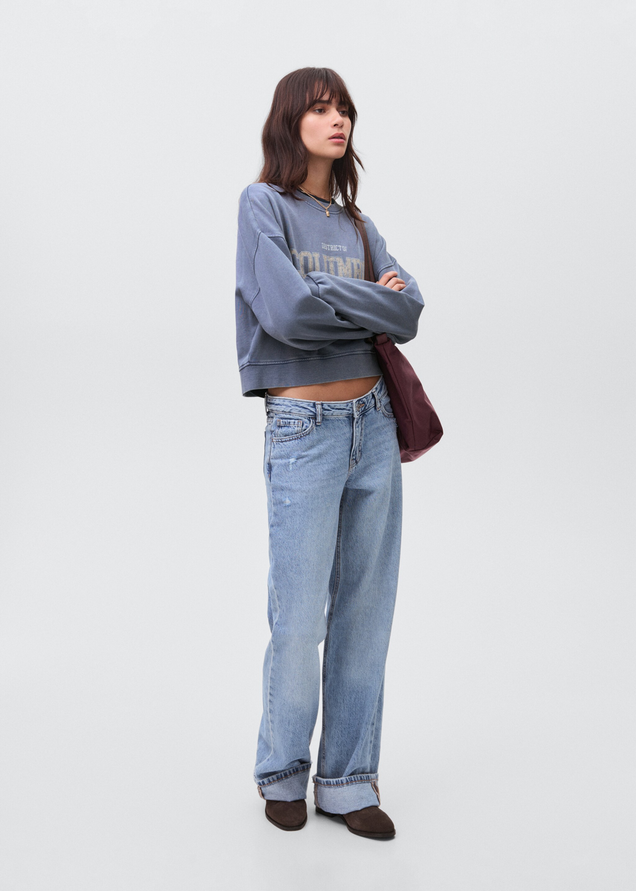 Printed cotton sweatshirt - General plane, Navy. Ref: 17045801-00.
