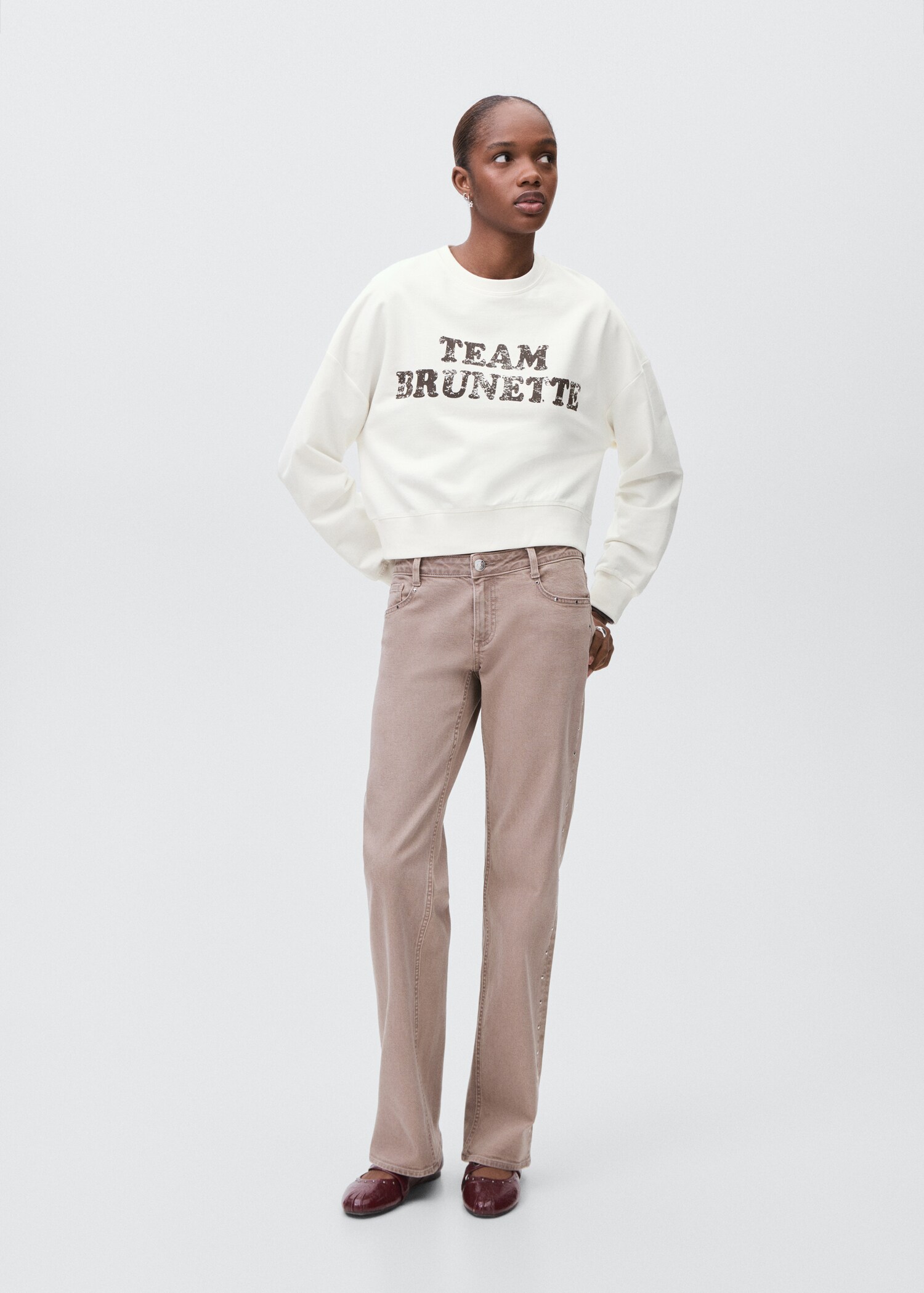 Printed cotton sweatshirt - General plane