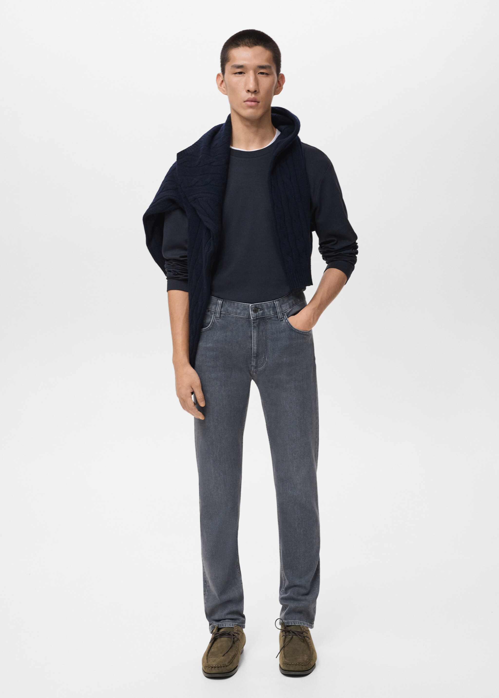 Jeans Patrick slim fit - Plano general, Denim negro. Ref: 17045970-00.