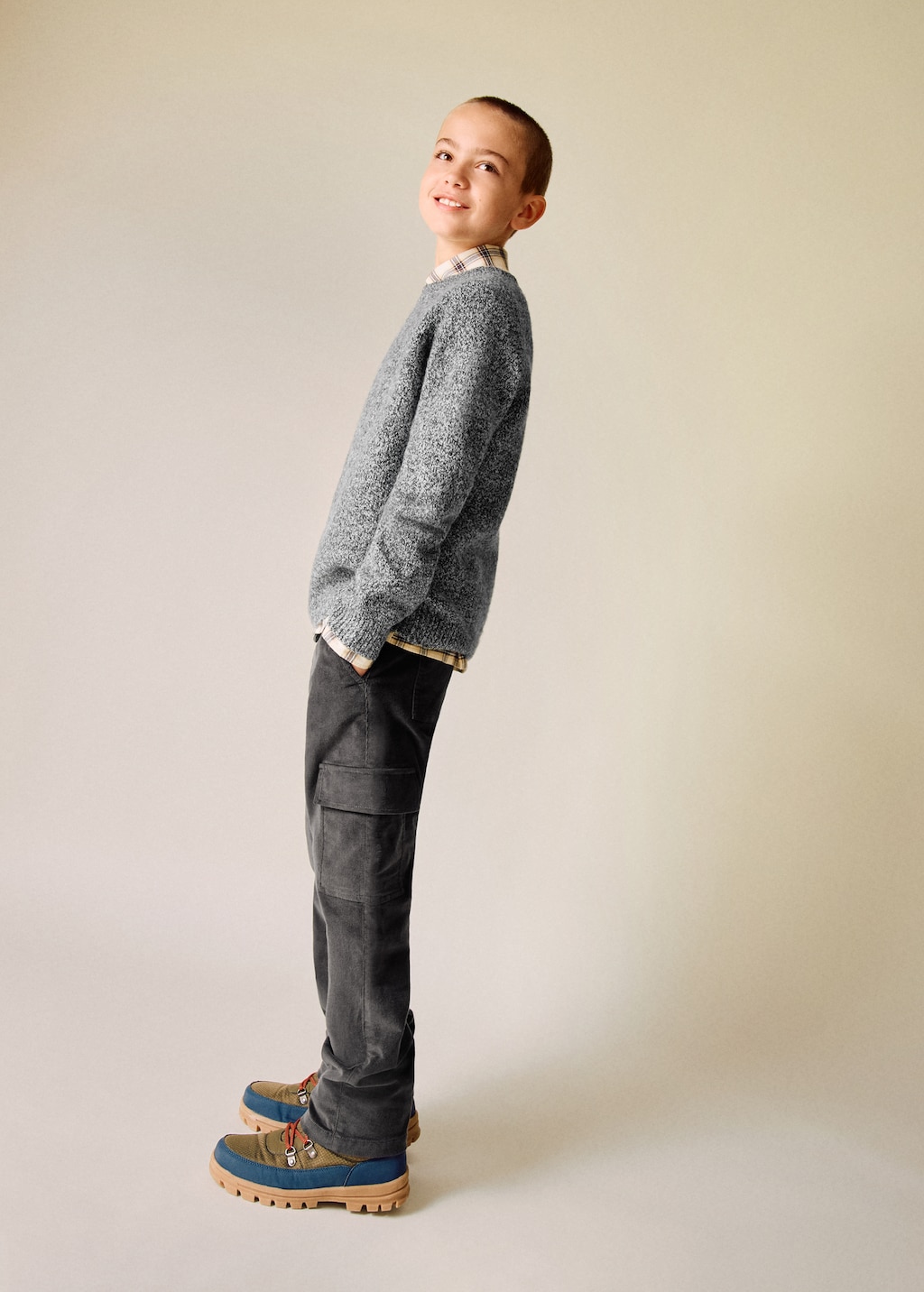 Marbled knitted sweater